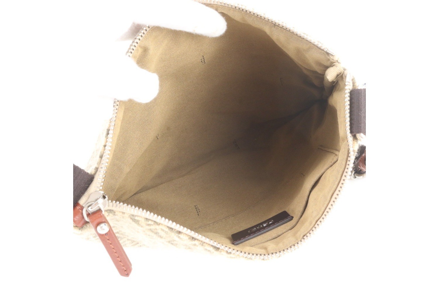 Zucchino 119-2384 Leather Canvas Shoulder Bag — view 7