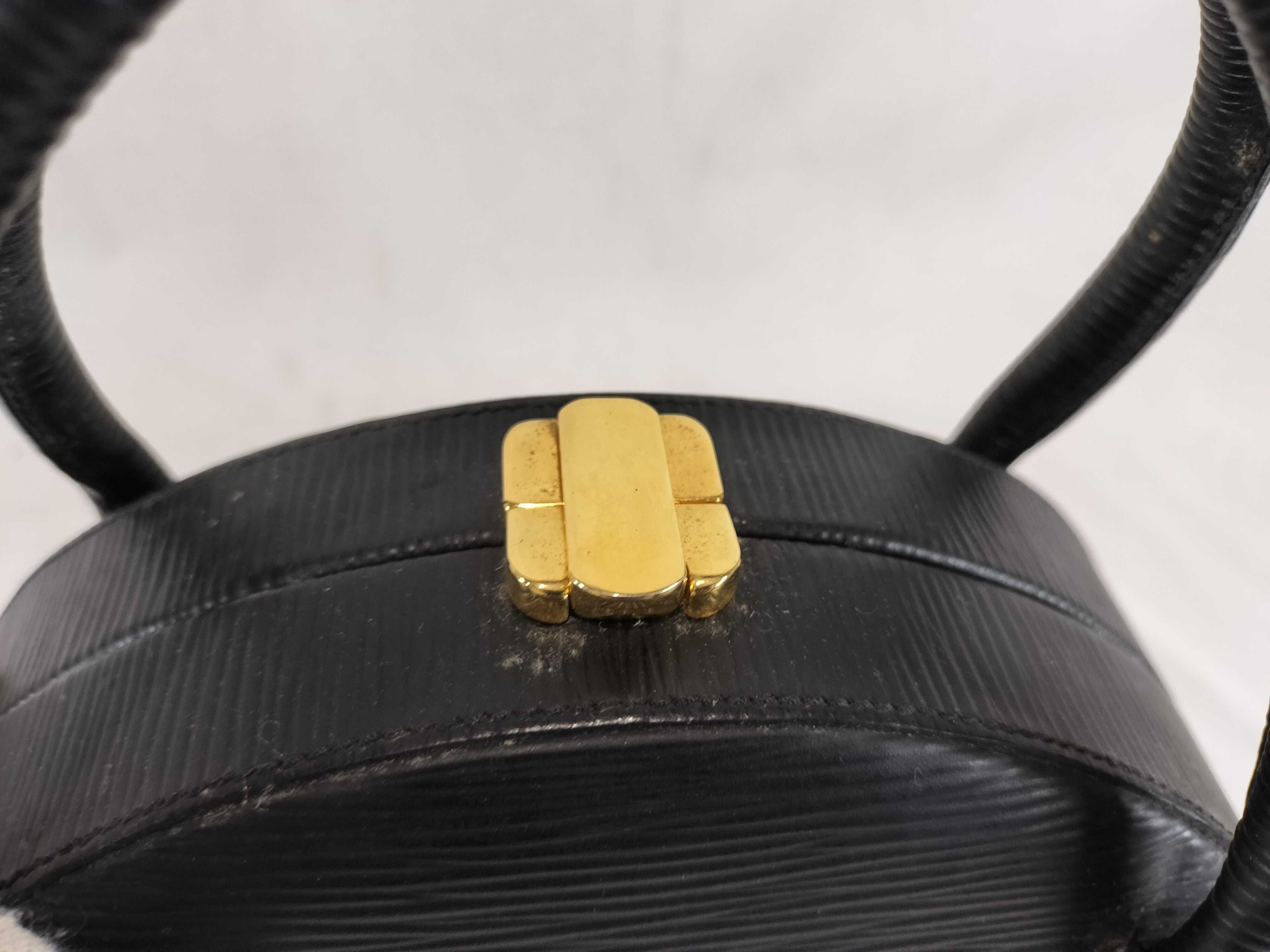 Handbag/Shoulder Bag/2-way/Epi Leather/Black/Gold — view 8