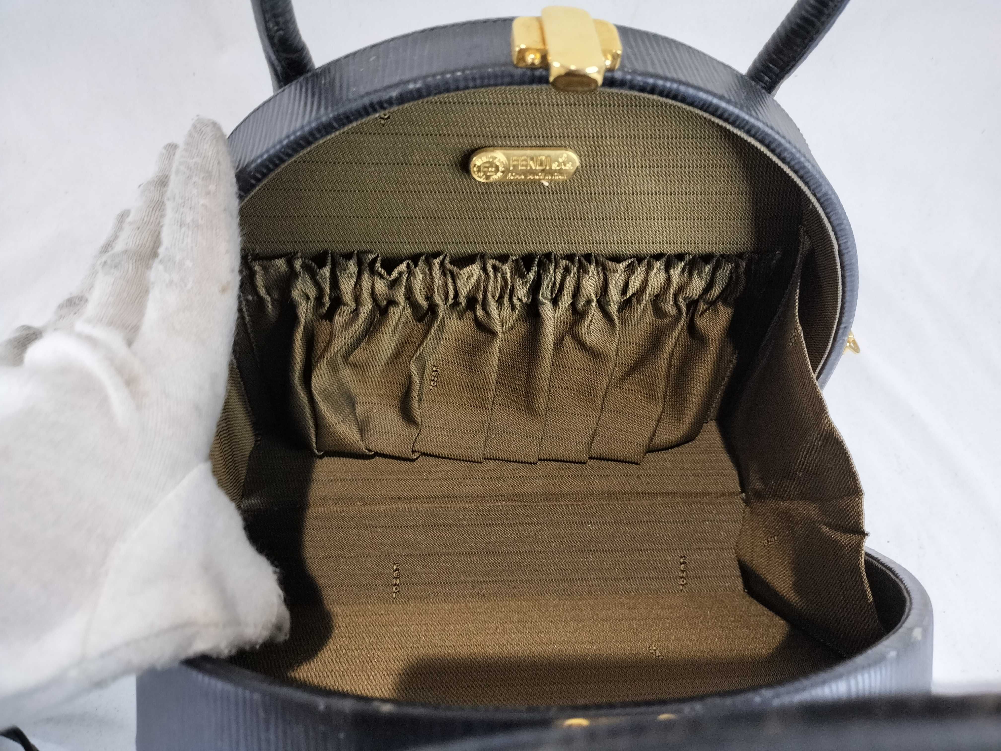Handbag/Shoulder Bag/2-way/Epi Leather/Black/Gold — view 9