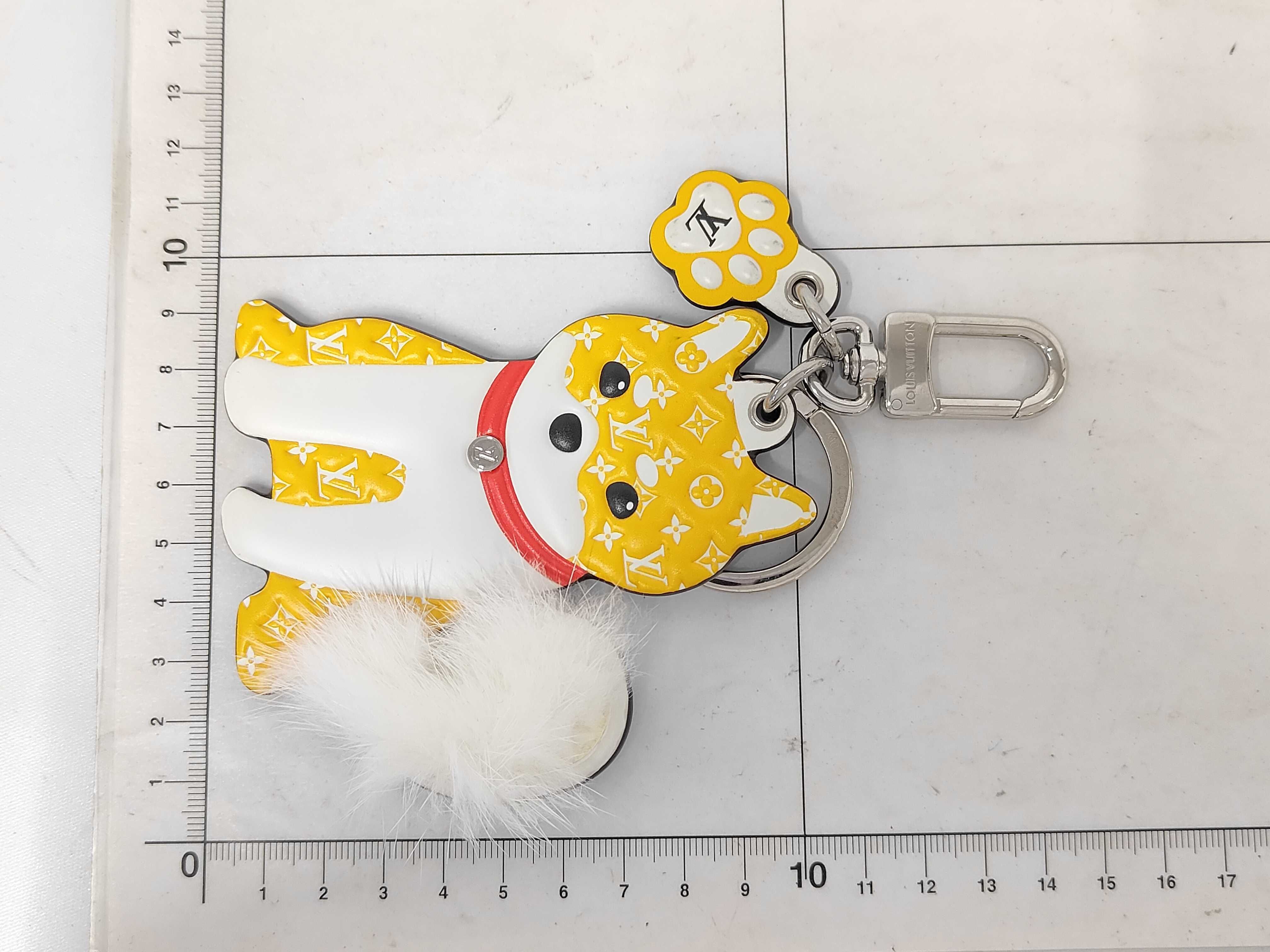Monogram M01199 Dog Keychain Shiba Inu Keyring Shiba Yellow Key Case/Keychain — view 3
