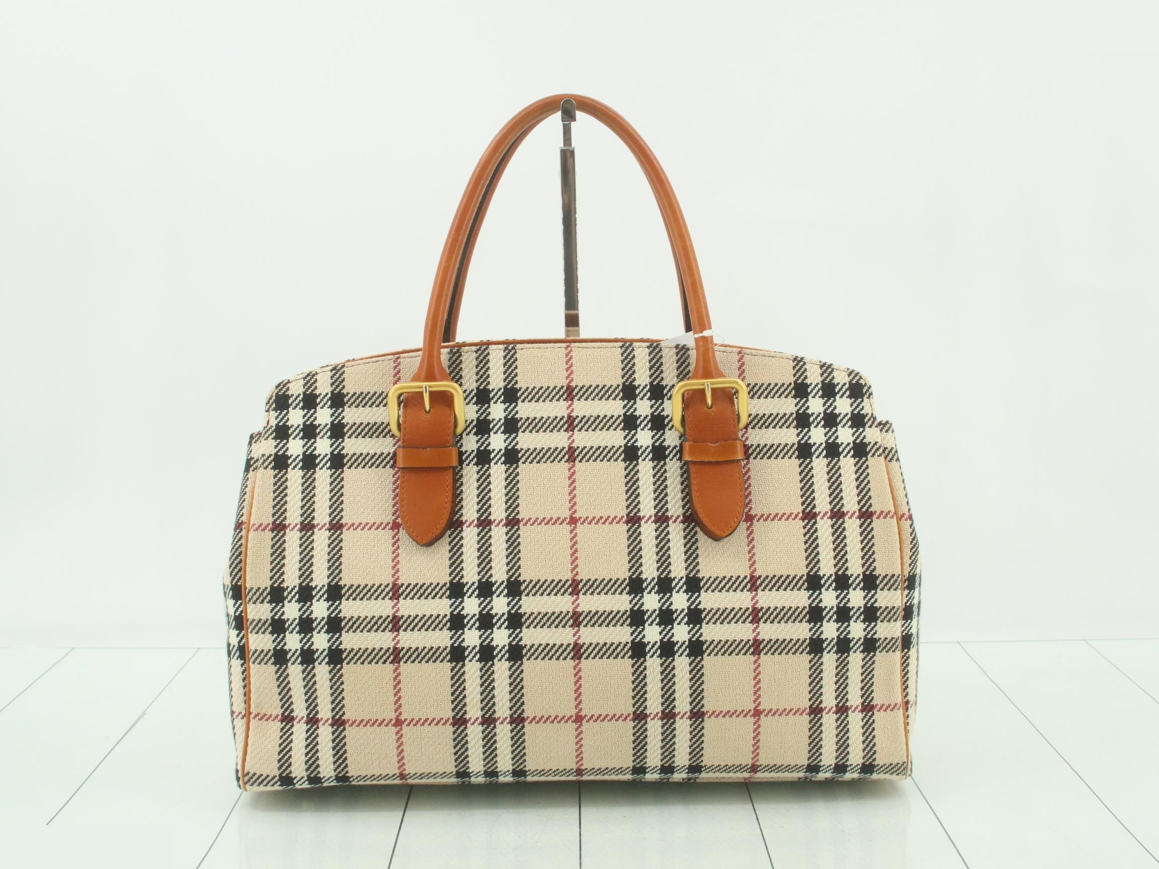 Nova Check Canvas Handbag