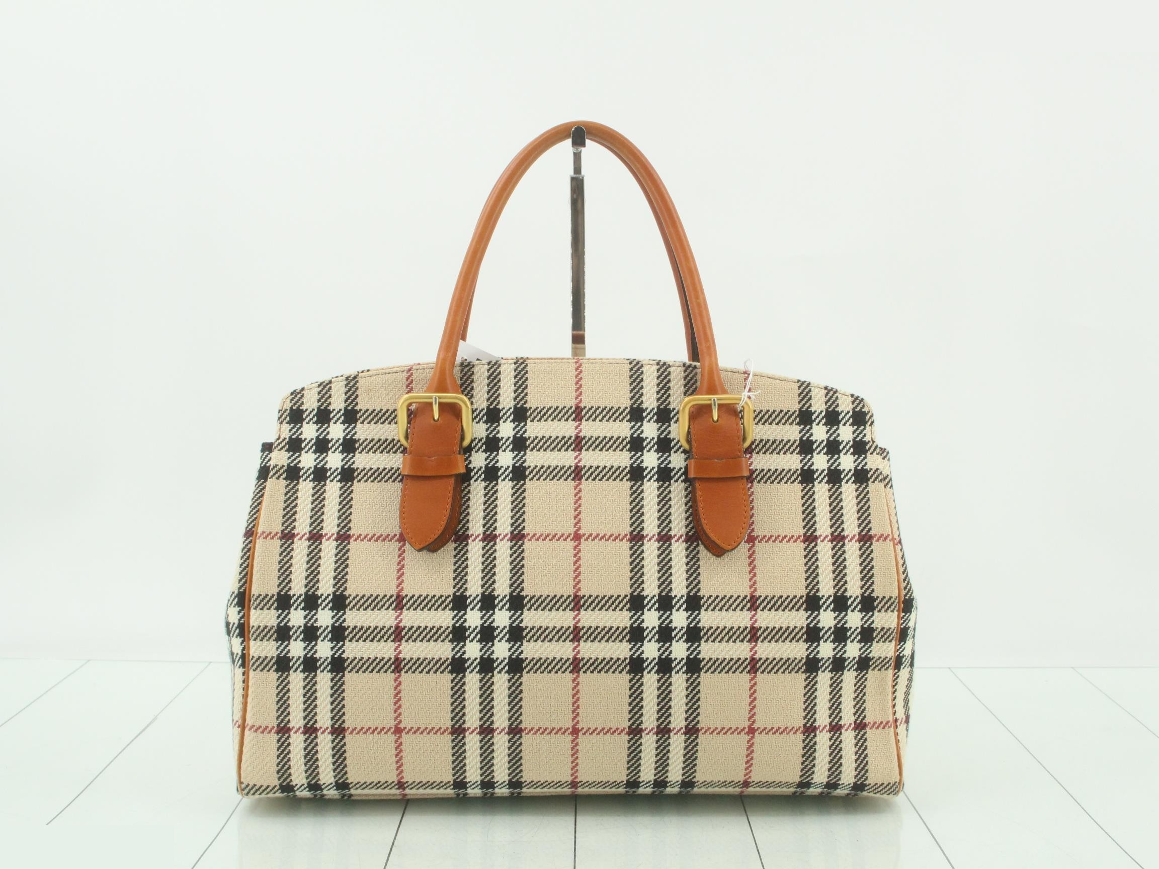 Nova Check Canvas Handbag — view 2