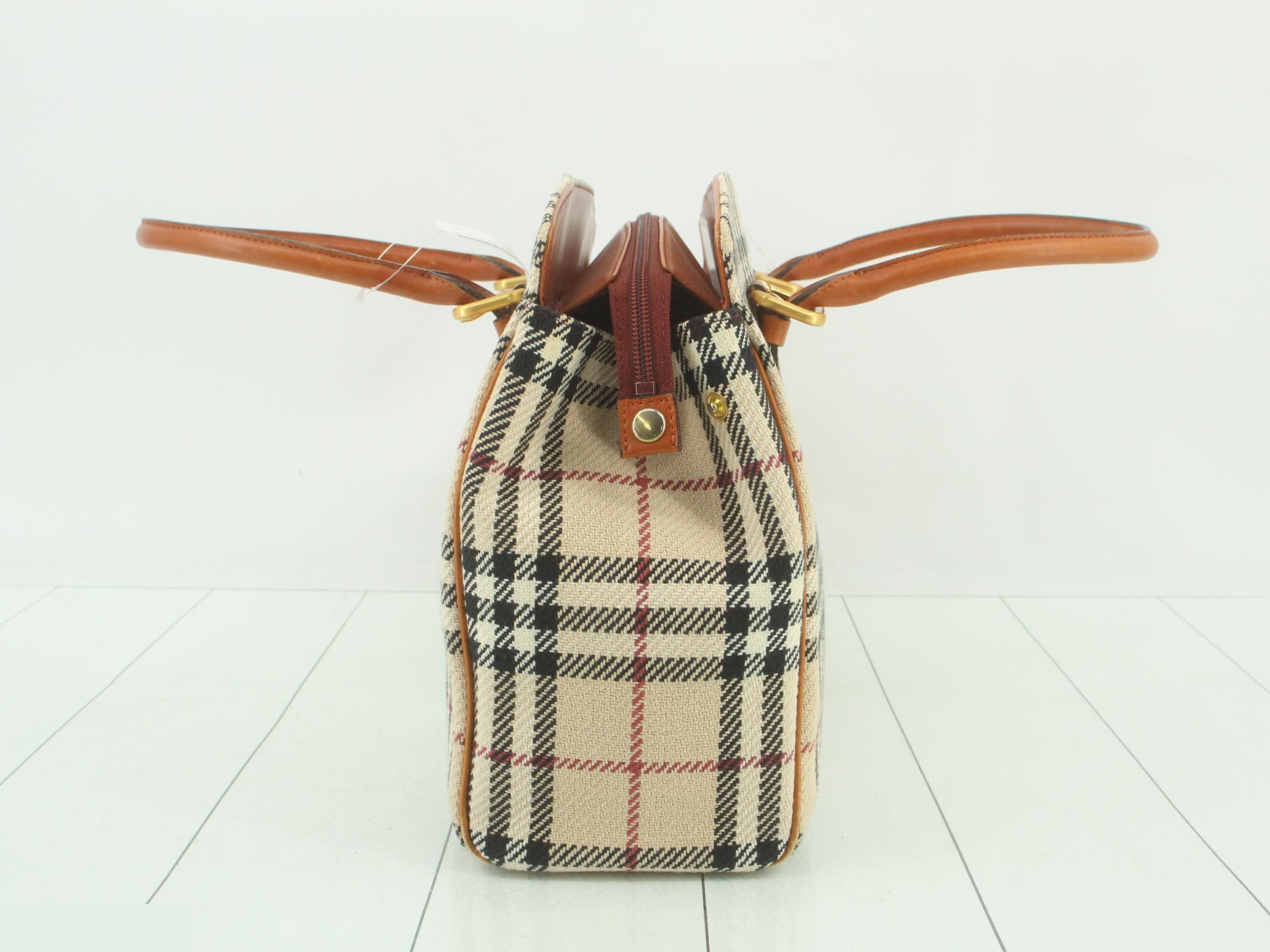 Nova Check Canvas Handbag — view 3