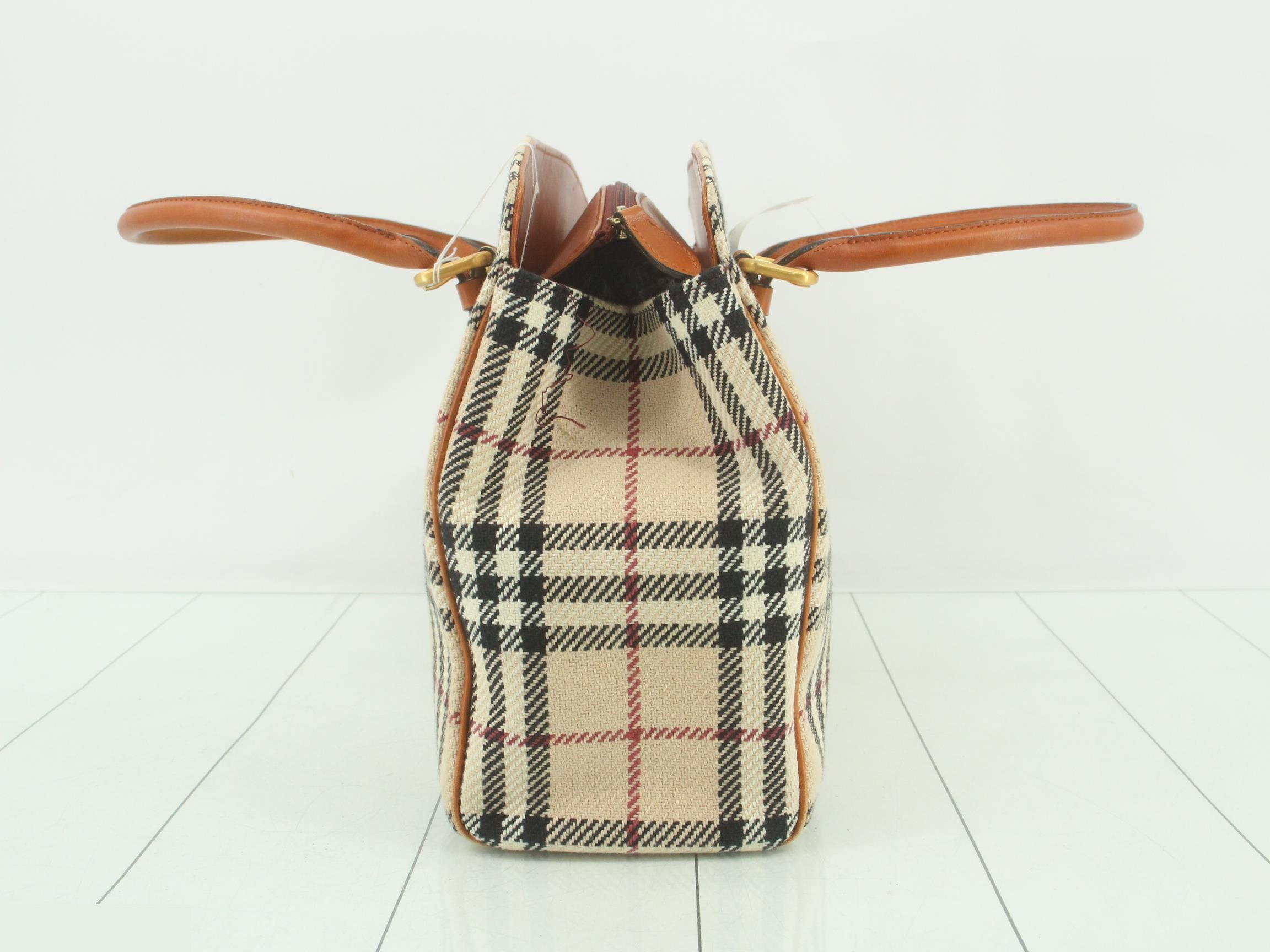 Nova Check Canvas Handbag — view 4