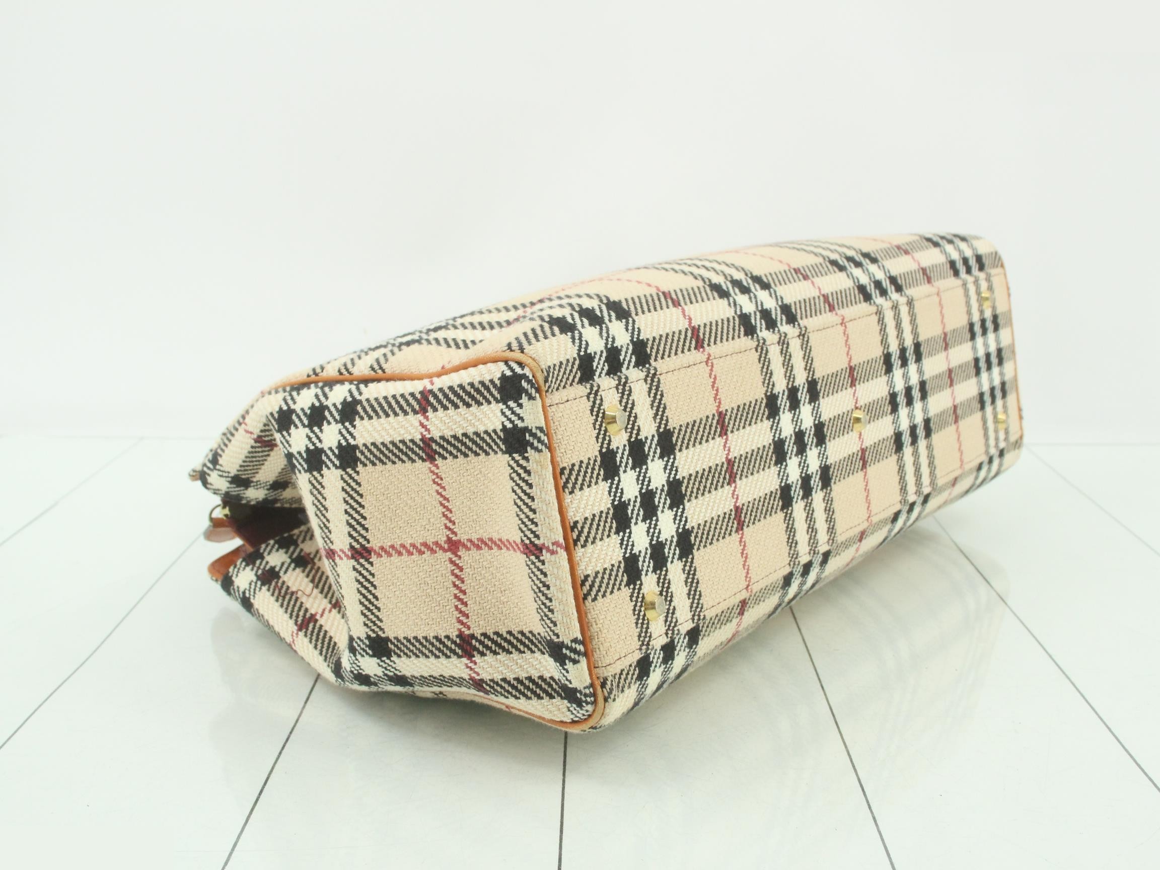 Nova Check Canvas Handbag — view 5