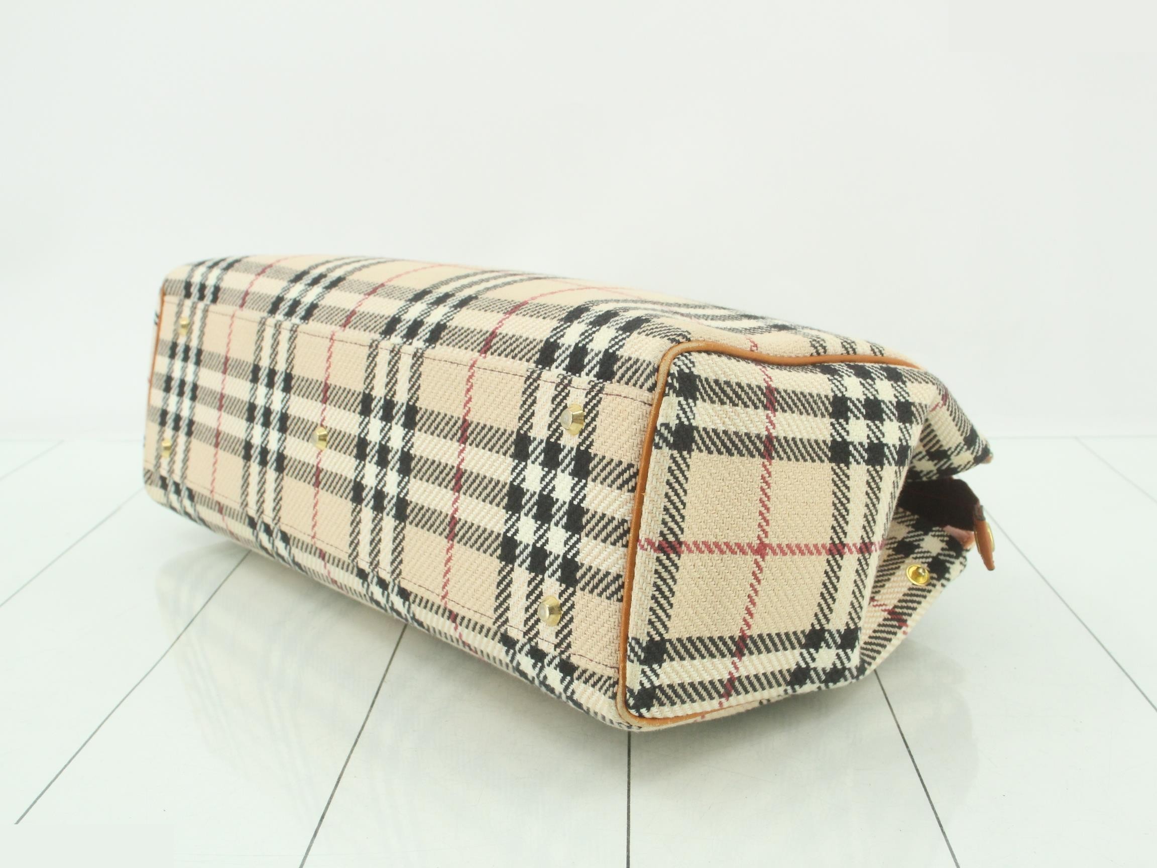 Nova Check Canvas Handbag — view 6