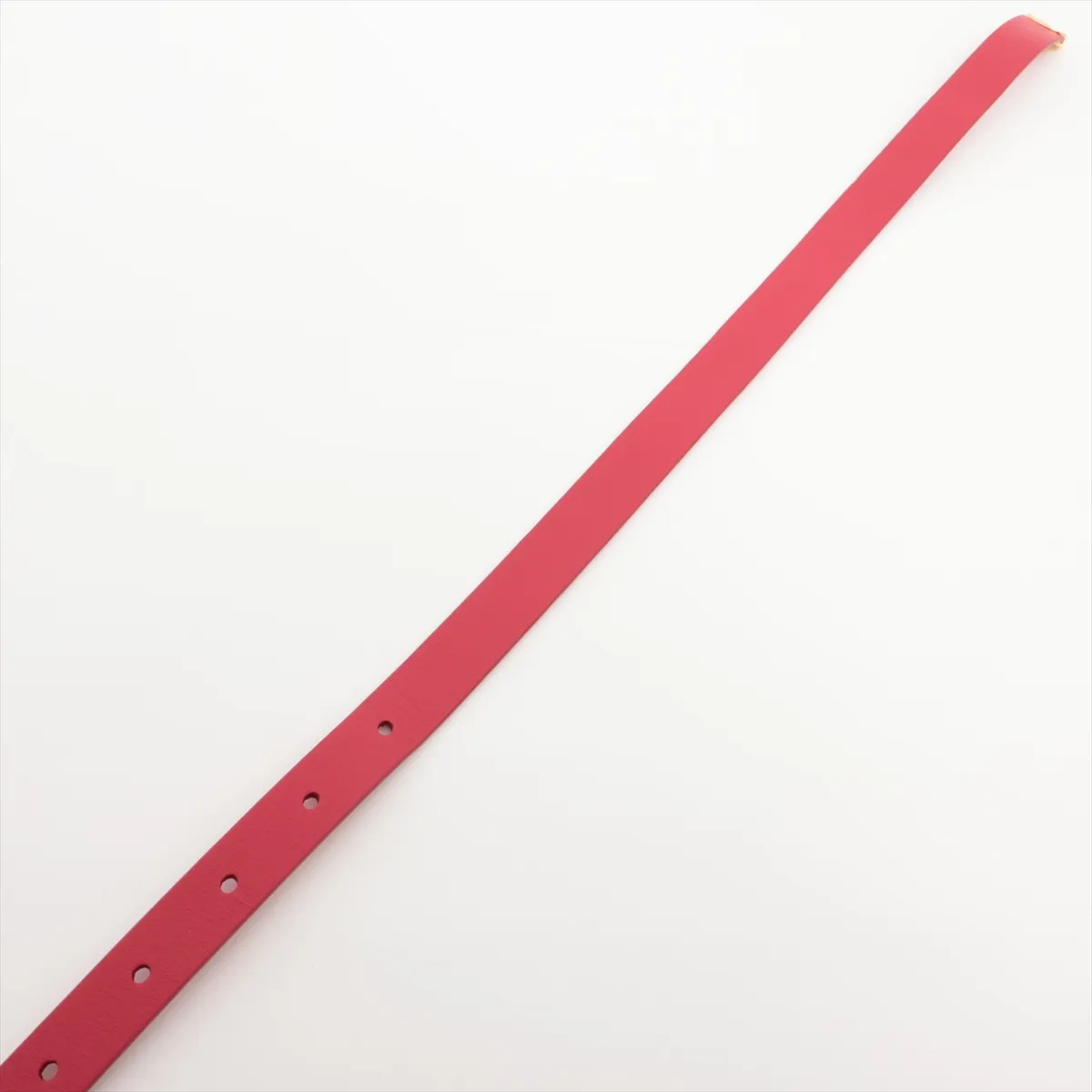 30 Montaigne belt, size 75, leather, red, — view 3