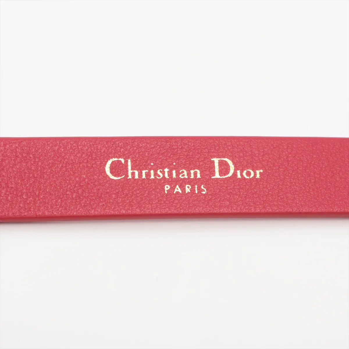 30 Montaigne belt, size 75, leather, red, — view 5