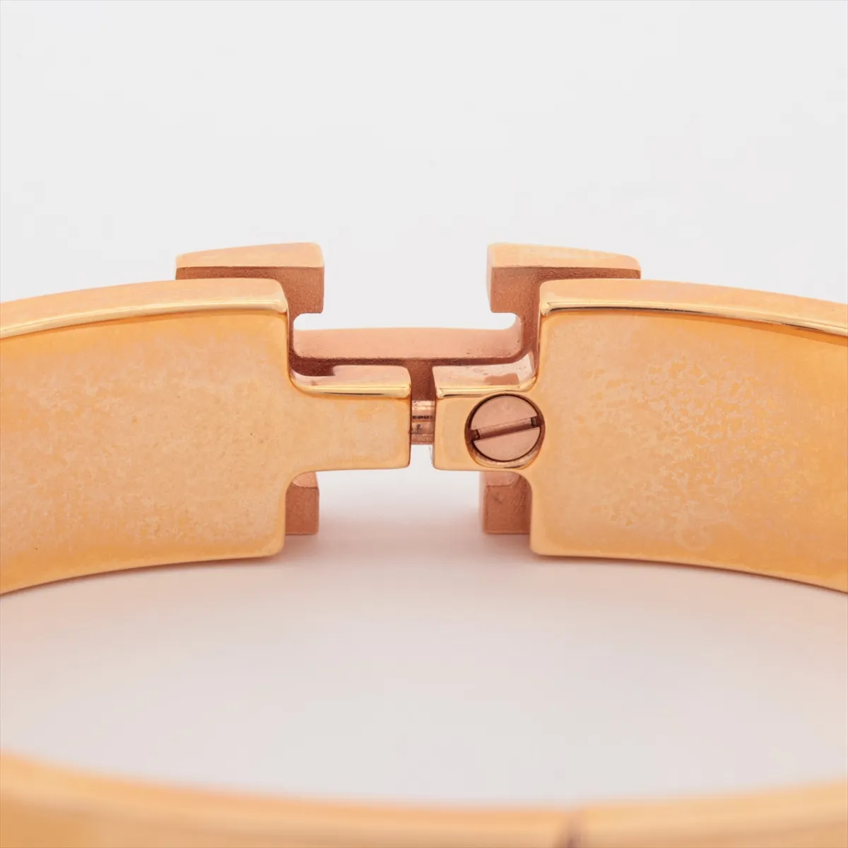 Click H Fan SP1222 Bangle GP Gold x Beige. Shows signs of wear, — view 4