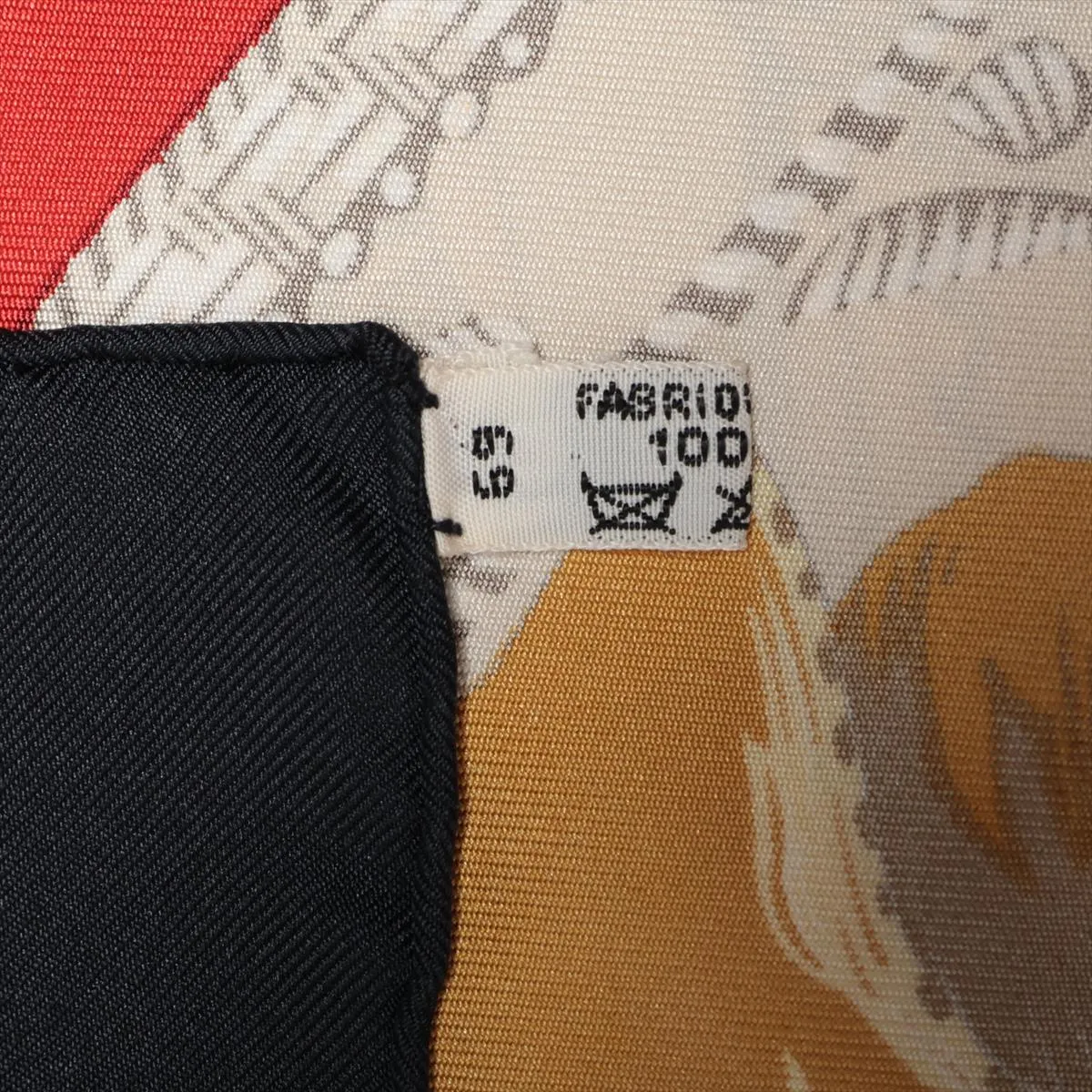 Carre 90 ETRIERS Stirrup Scarf Silk Black Thread — view 6