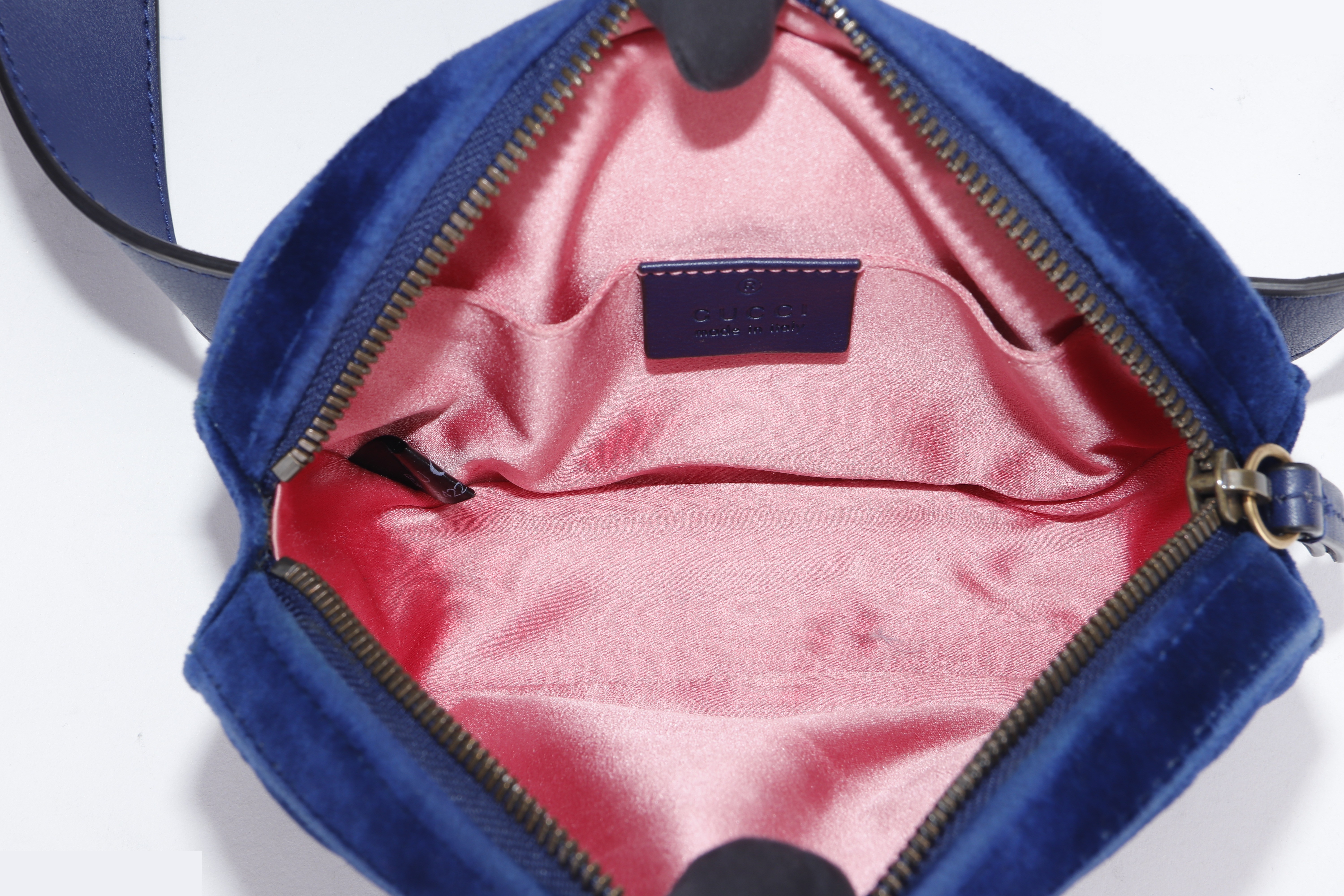 MARMONT SMALL SIZE BLUE SUEDE GHW — view 5