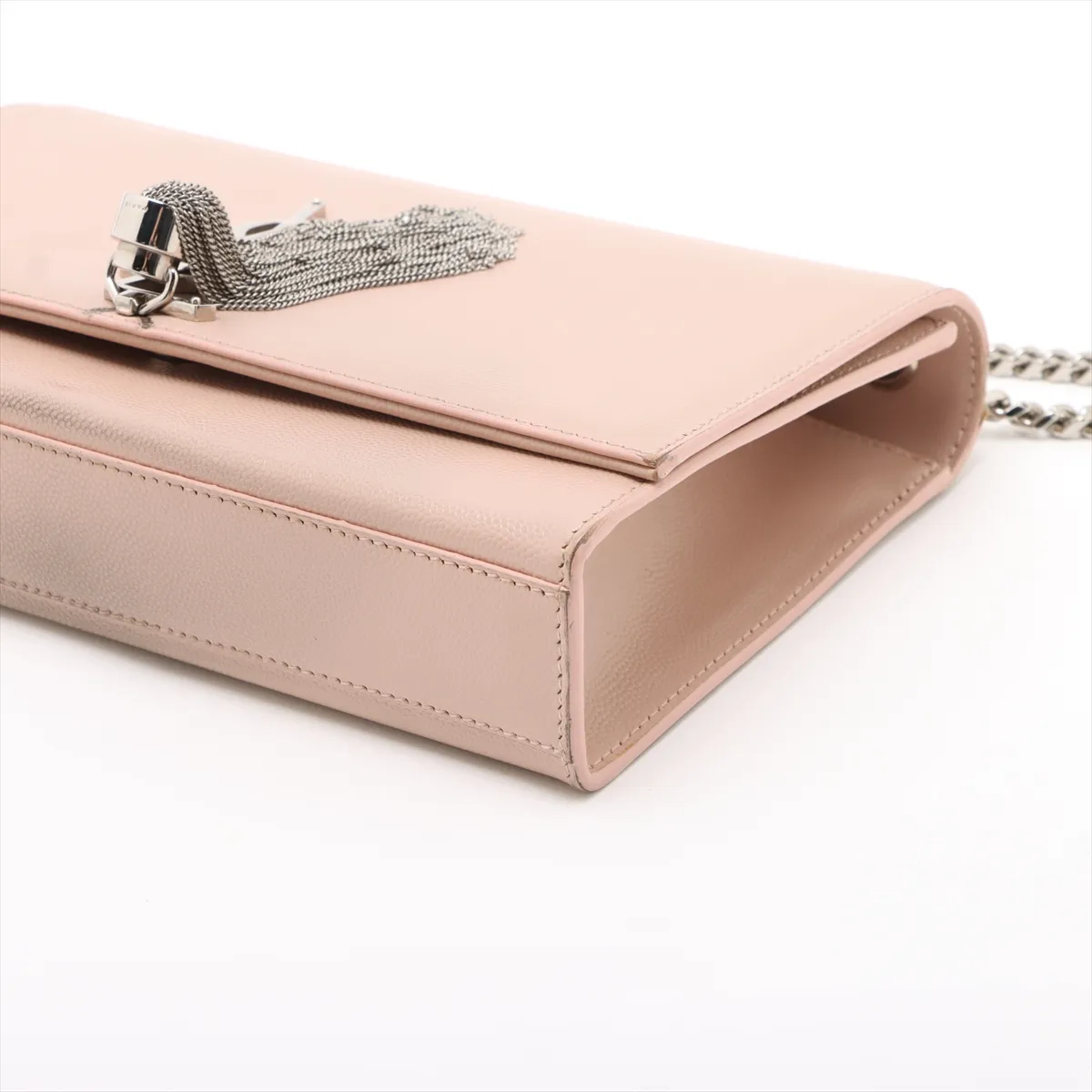 Classic Kate Leather Chain Shoulder Bag Pink 364021 — view 3