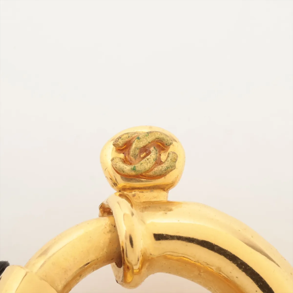 Coco Mark Necklace, GP Gold. Shows — view 5