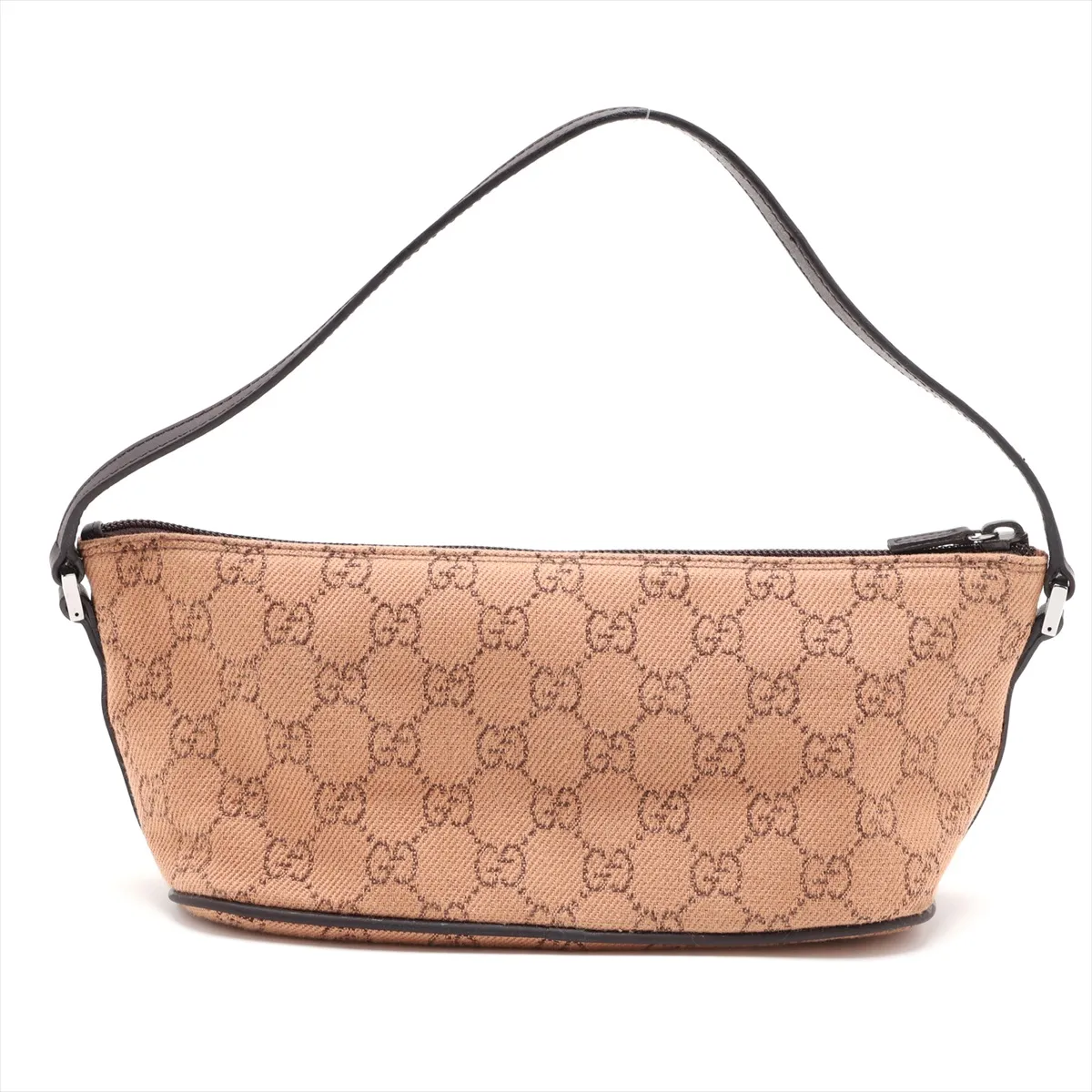 GG Canvas 07198 Canvas x Leather Handbag Brown — view 2