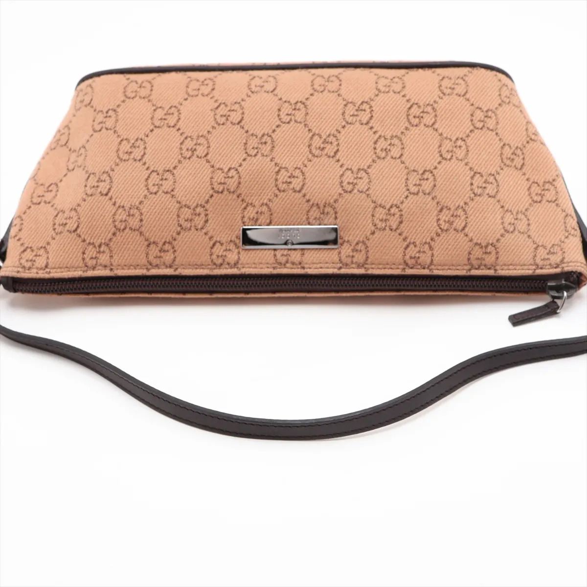 GG Canvas 07198 Canvas x Leather Handbag Brown — view 5