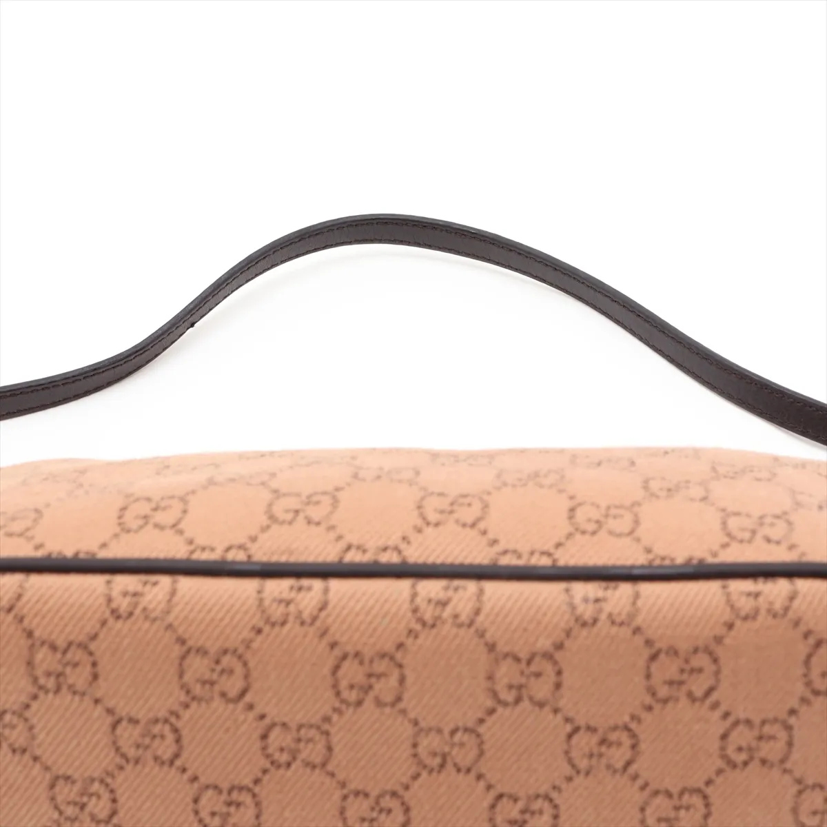 GG Canvas 07198 Canvas x Leather Handbag Brown — view 6