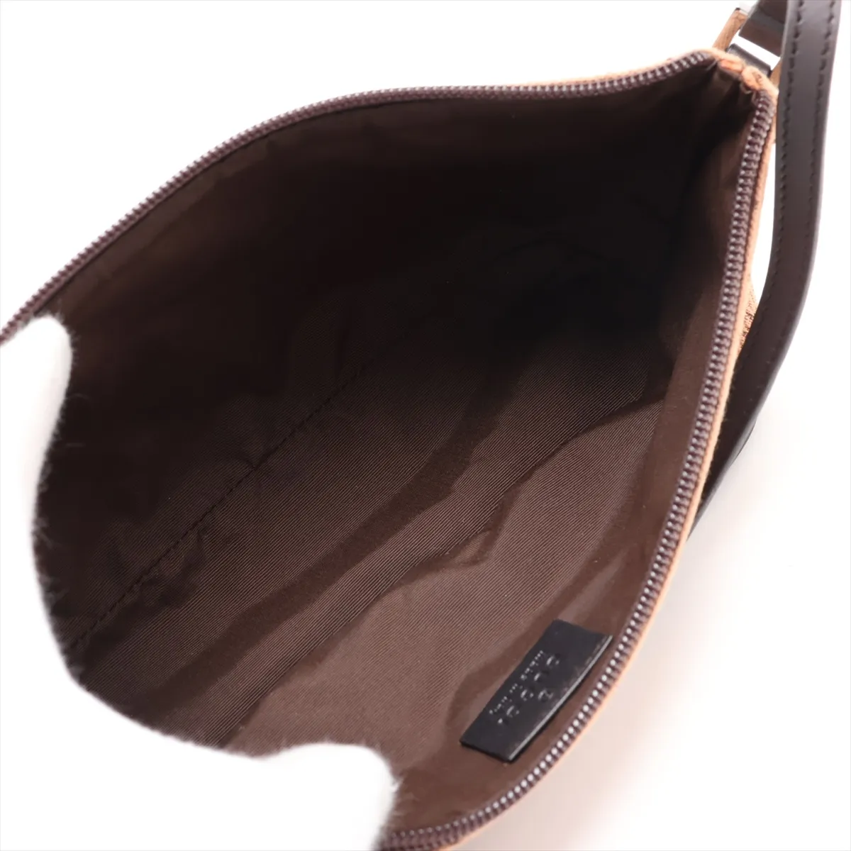 GG Canvas 07198 Canvas x Leather Handbag Brown — view 7
