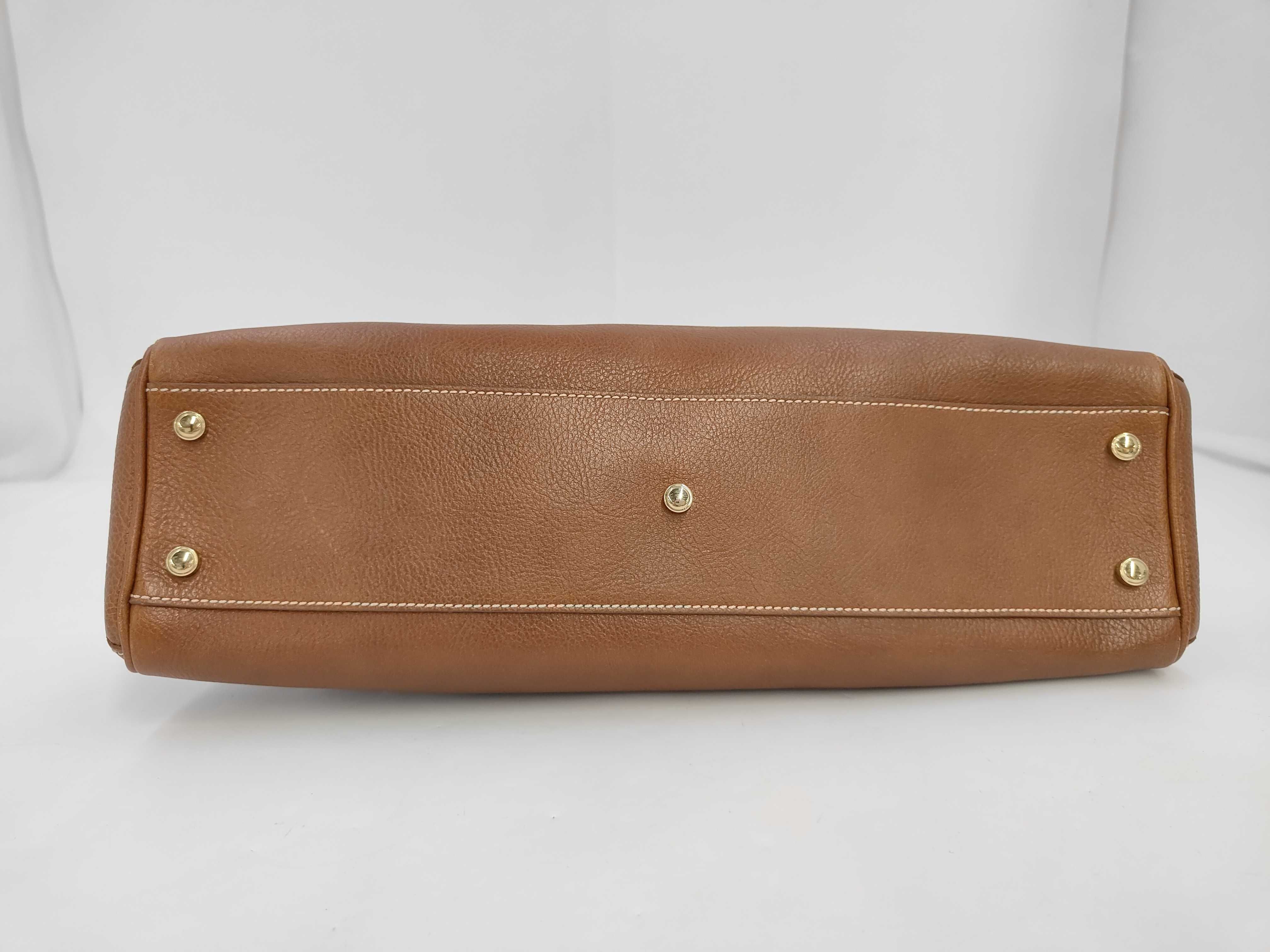 Marcello Leather Handbag (Brown) — view 3