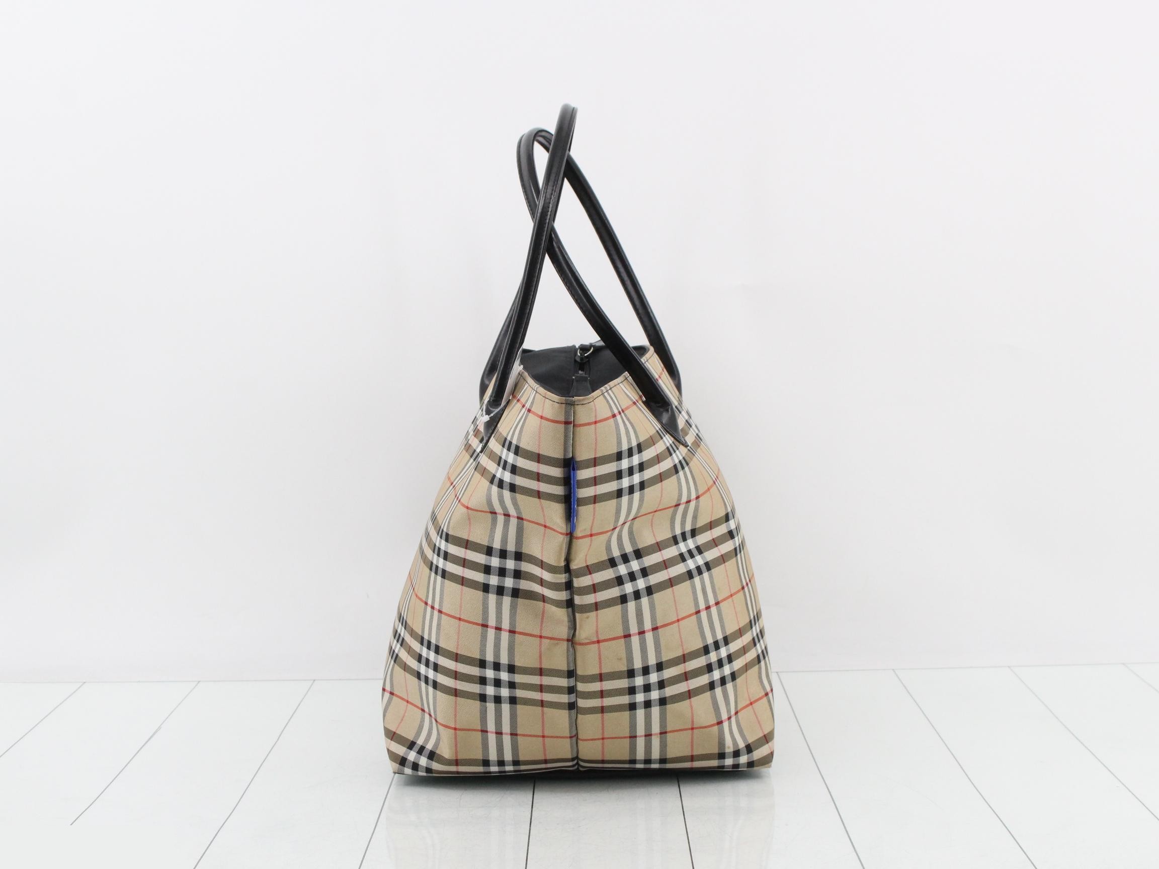 Blue Label Tote Bag (Checkered) — view 3