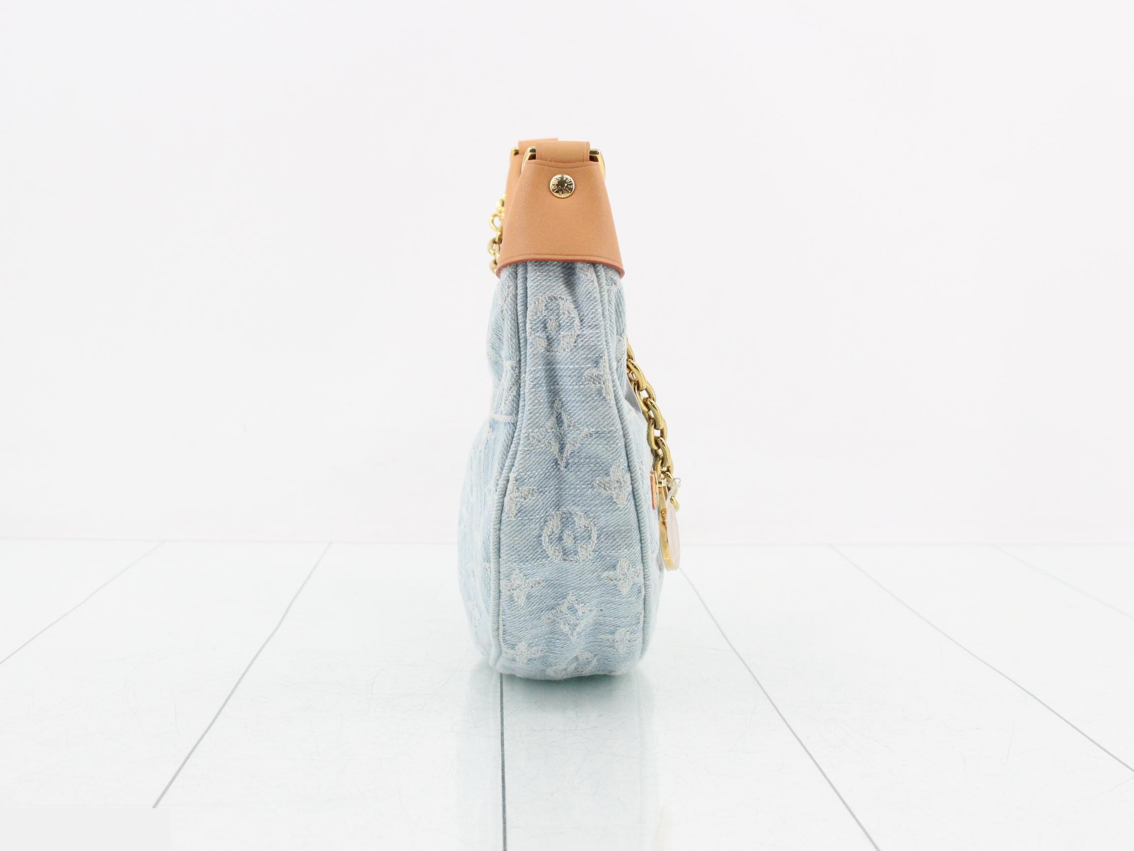 Monogram Denim Loop 2-Way Shoulder Bag — view 4