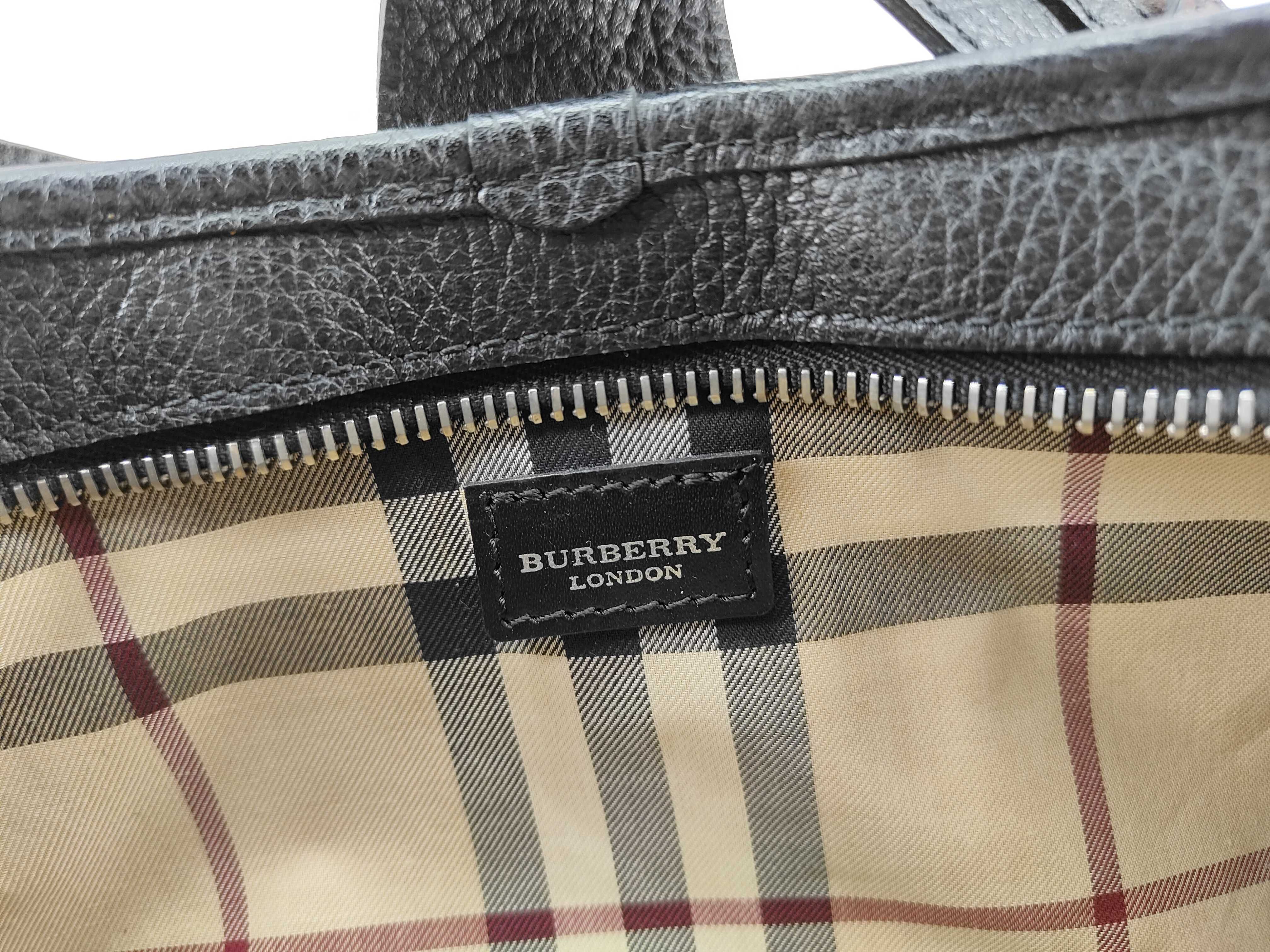 Nova Check Black Leather Shoulder Bag — view 13