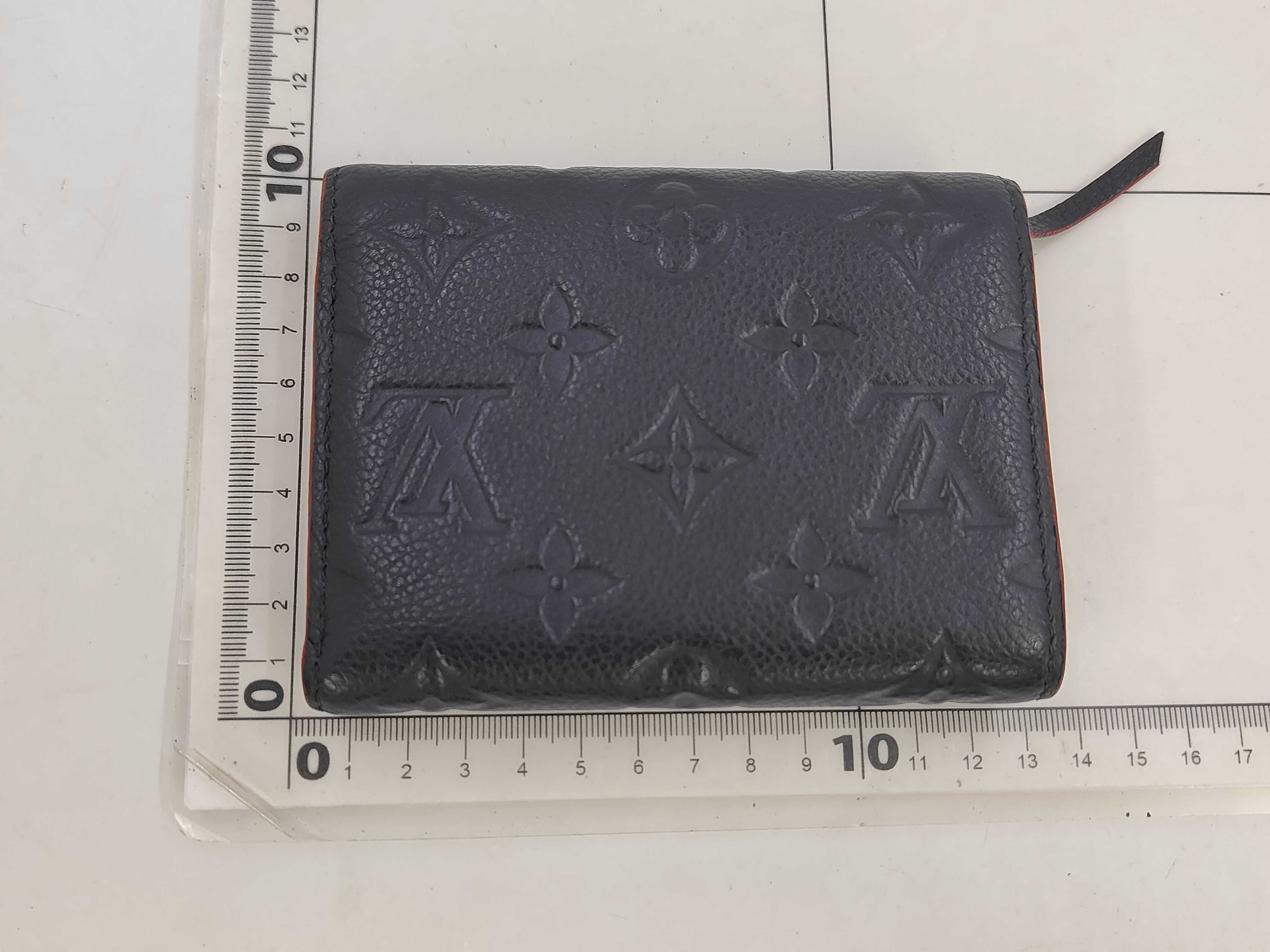 Navy Calfskin Monogram Empreinte Portefeuille Victorine M64577 Wallet — view 2