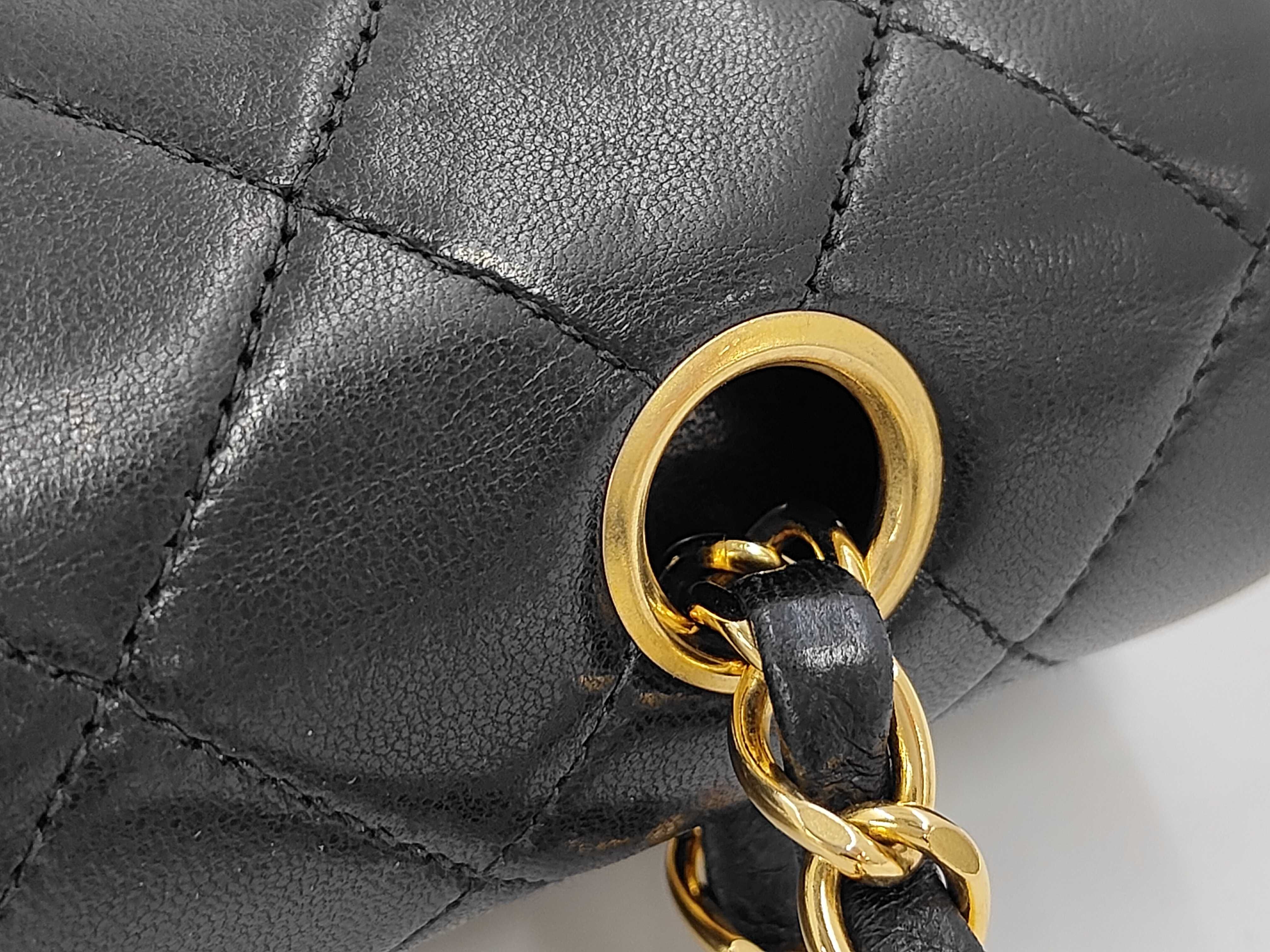 Matelassé 25 Lambskin Double Flap Double Chain Shoulder Bag — view 7