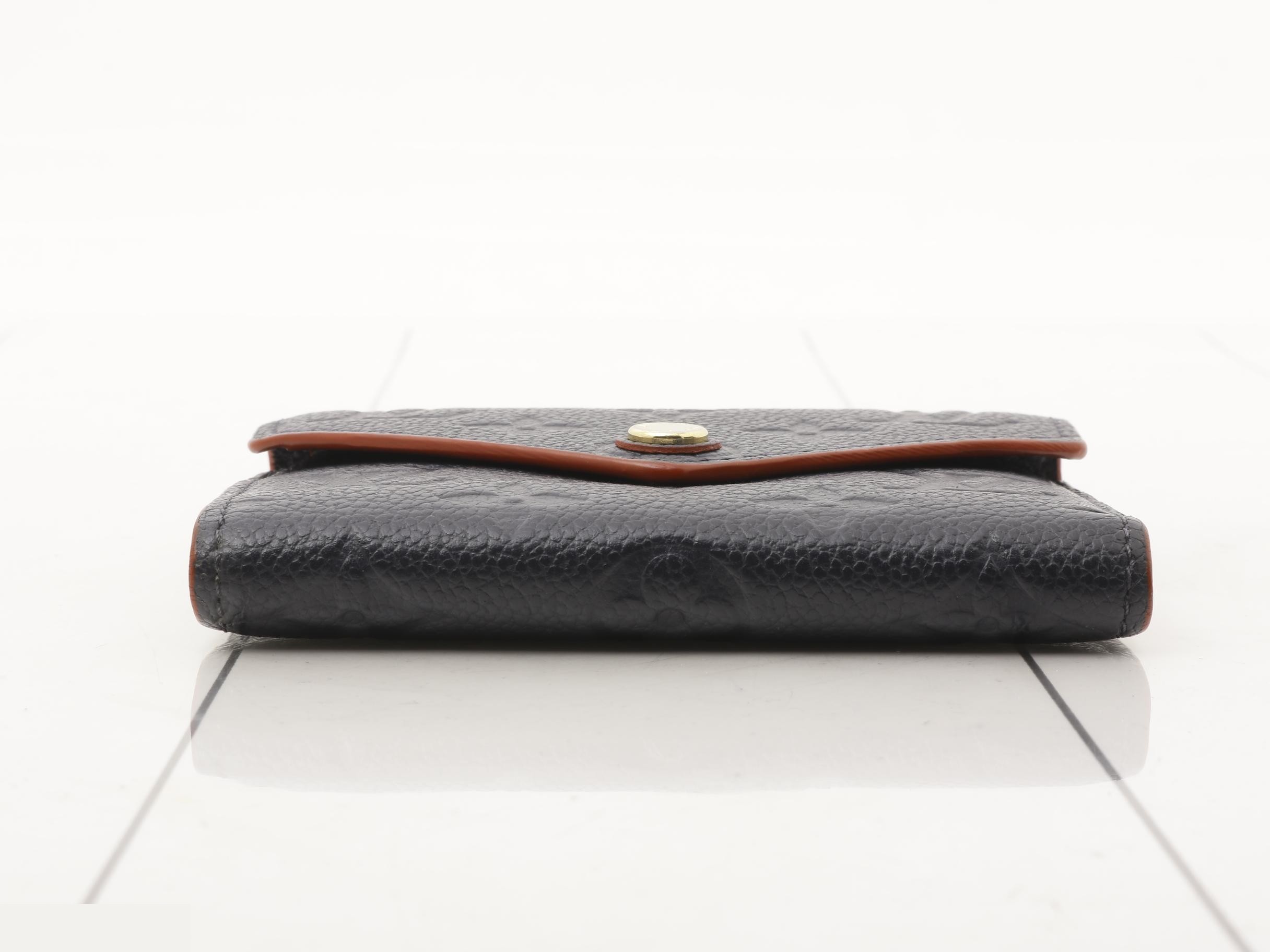 Portefeuille Victorine Marine Rouge — view 3