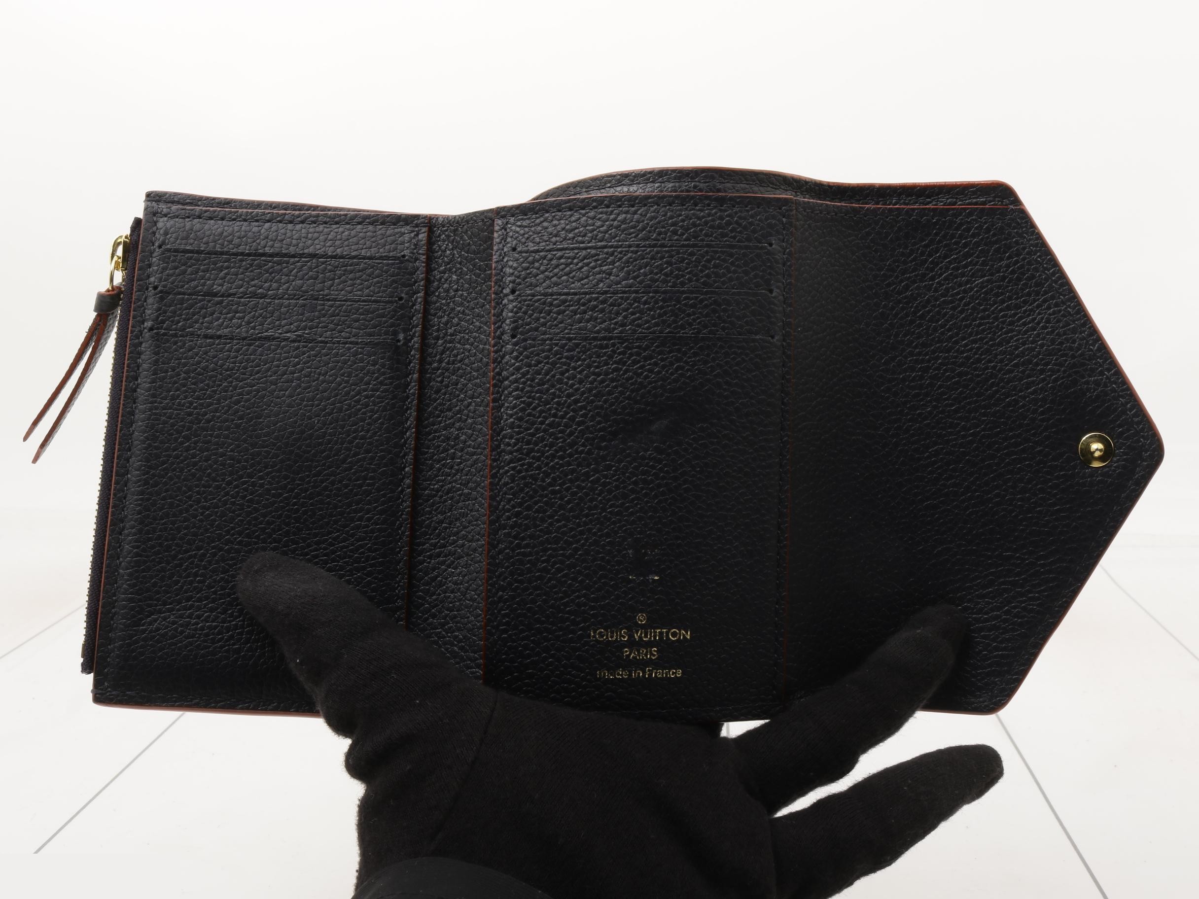 Portefeuille Victorine Marine Rouge — view 4