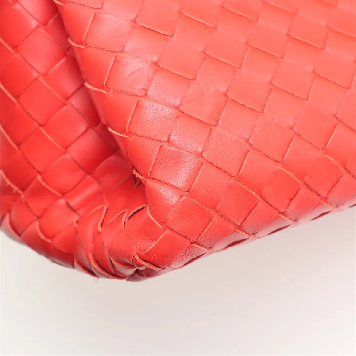 Intrecciato Roma Leather 2WAY Handbag Red — view 14