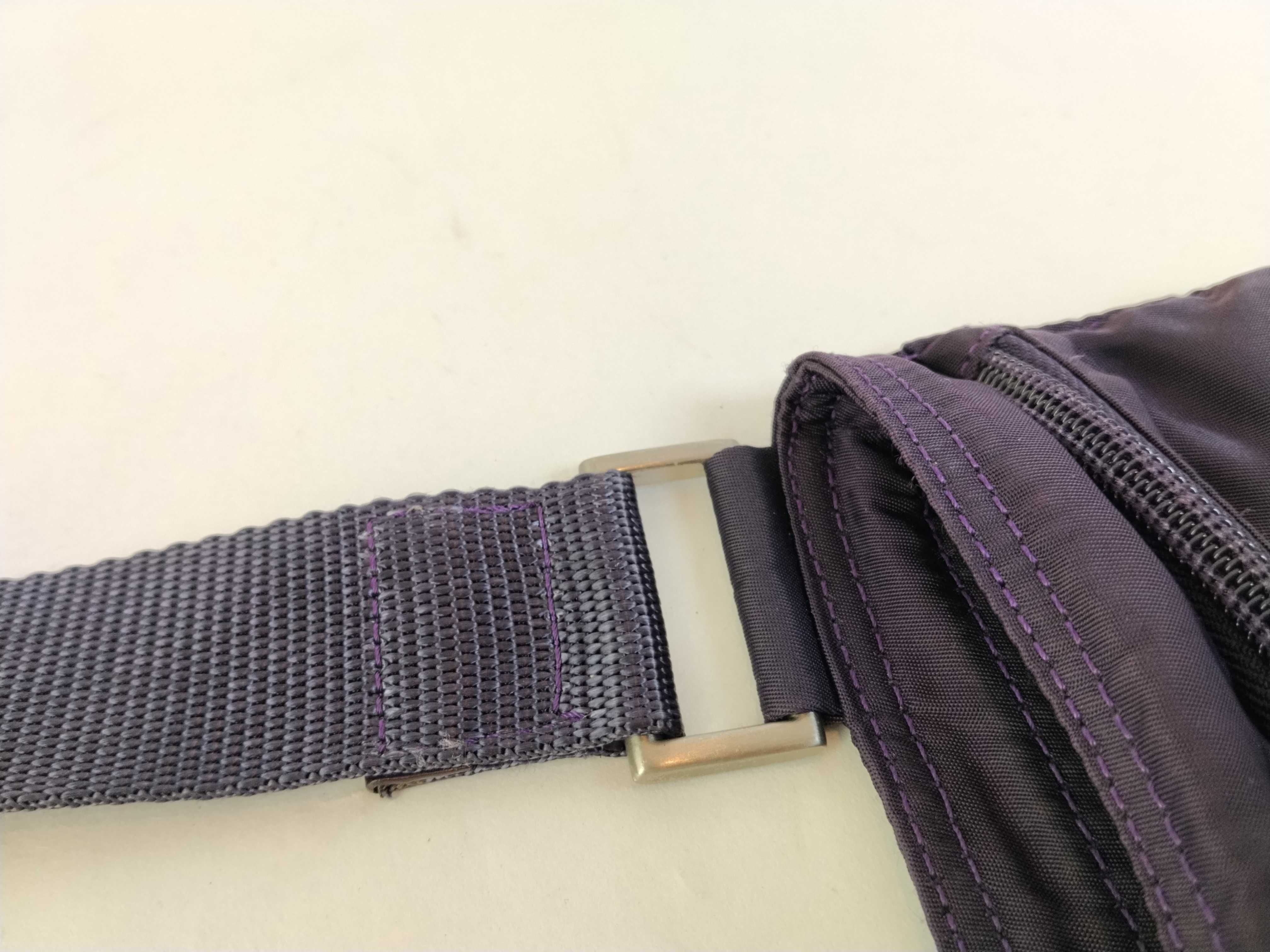 Nylon Prada Shoulder Bag, Nylon Purple Shoulder Bag — view 5