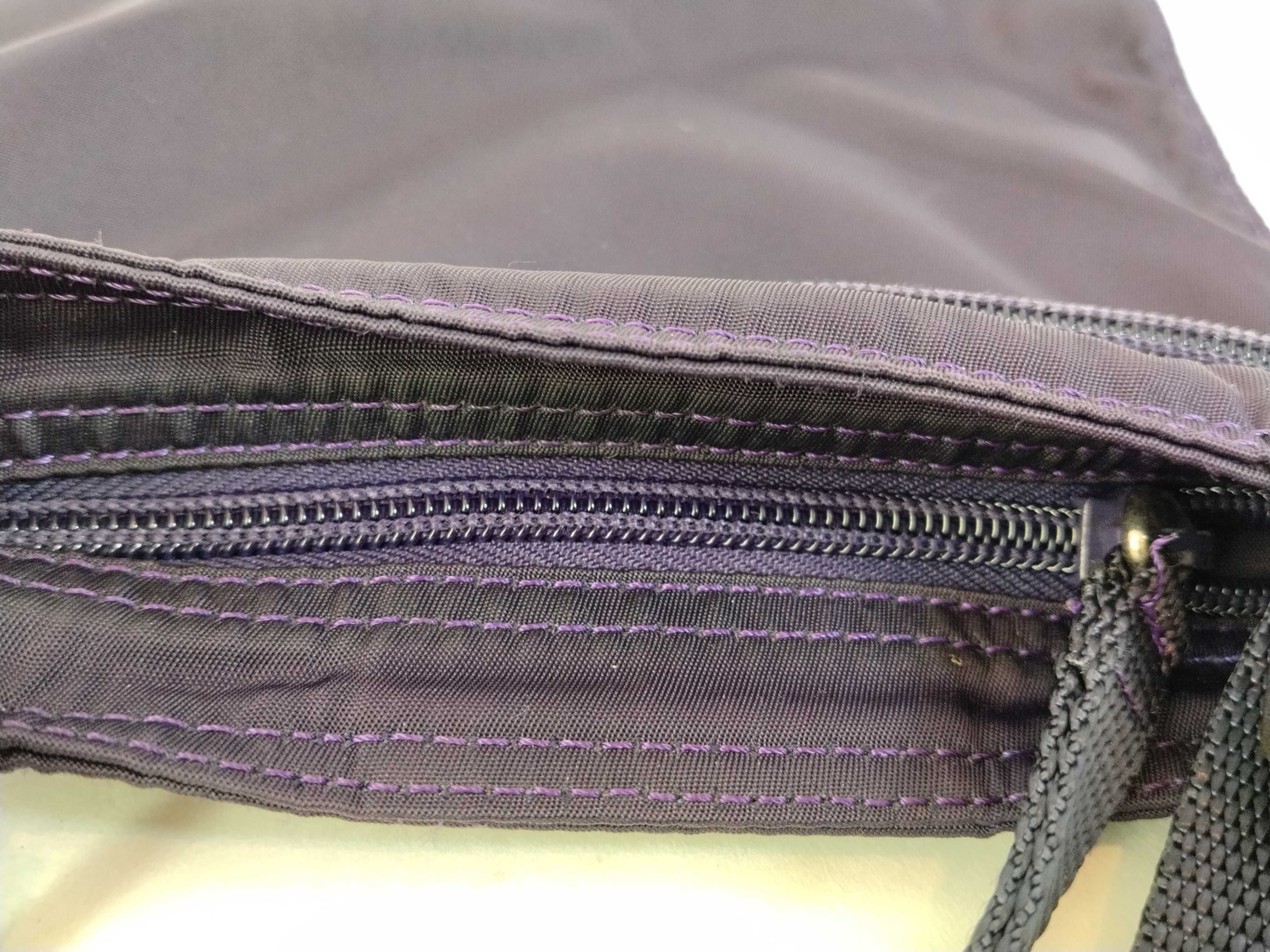 Nylon Prada Shoulder Bag, Nylon Purple Shoulder Bag — view 8