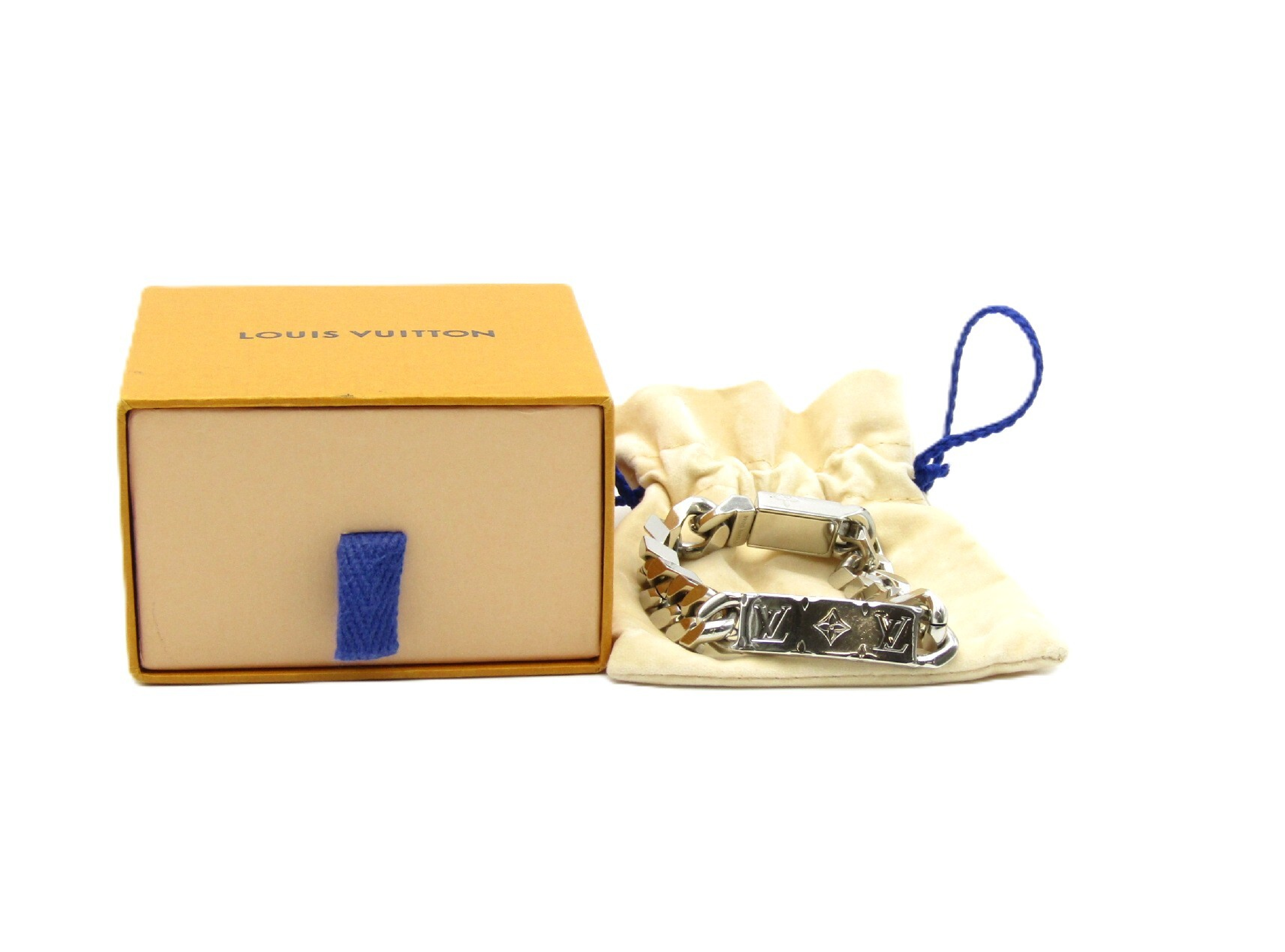 LV Bracelet LV Signature Chain Bracelet M62486 Metal Silver Bracelet/Bangle