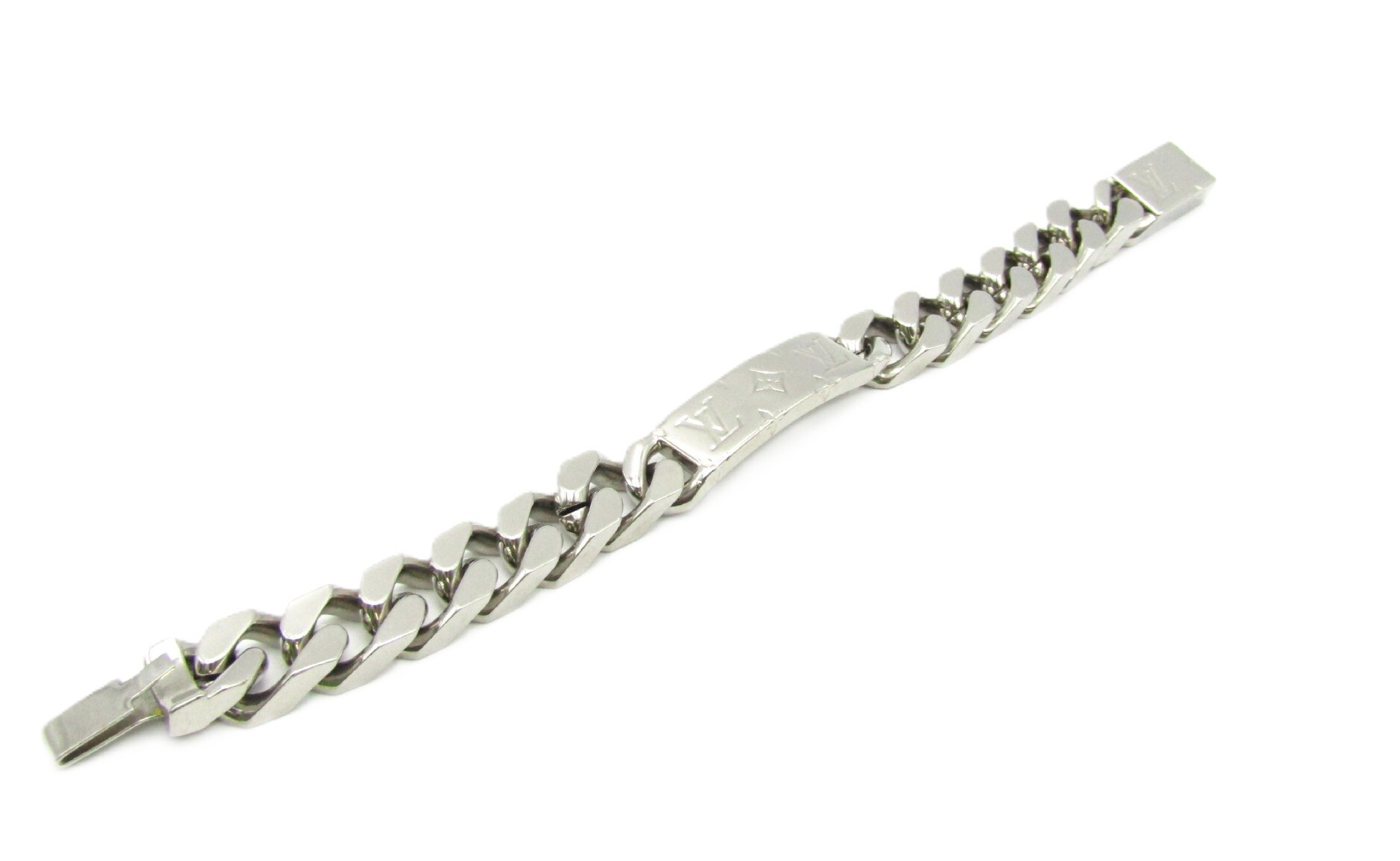 LV Bracelet LV Signature Chain Bracelet M62486 Metal Silver Bracelet/Bangle — view 3