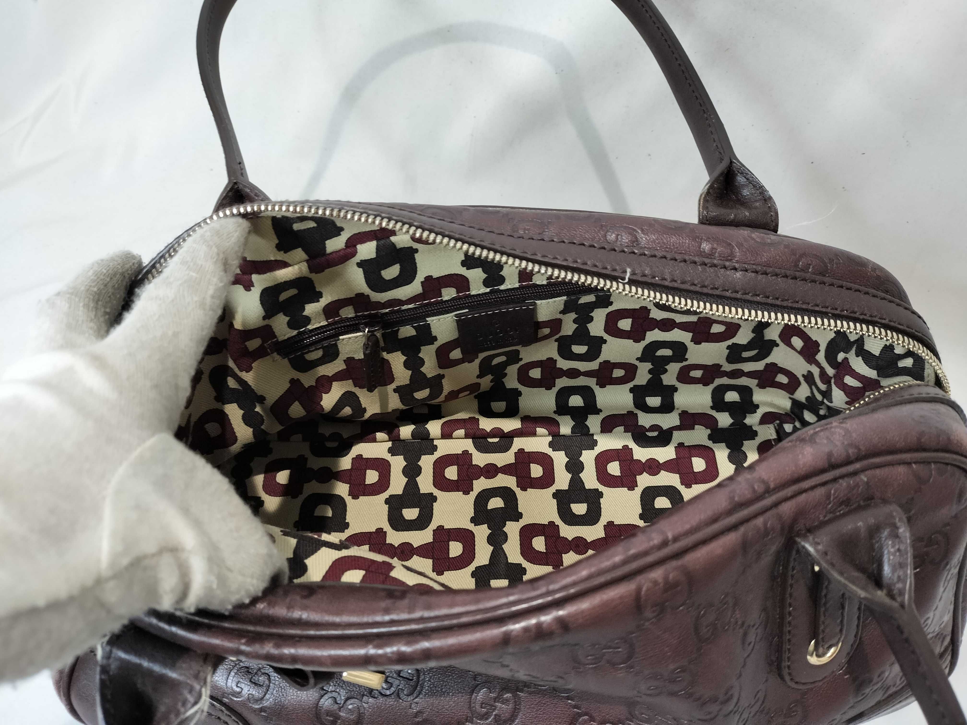 161720 Leather Mini Boston Bag (Boston Bag, Handbag) — view 10