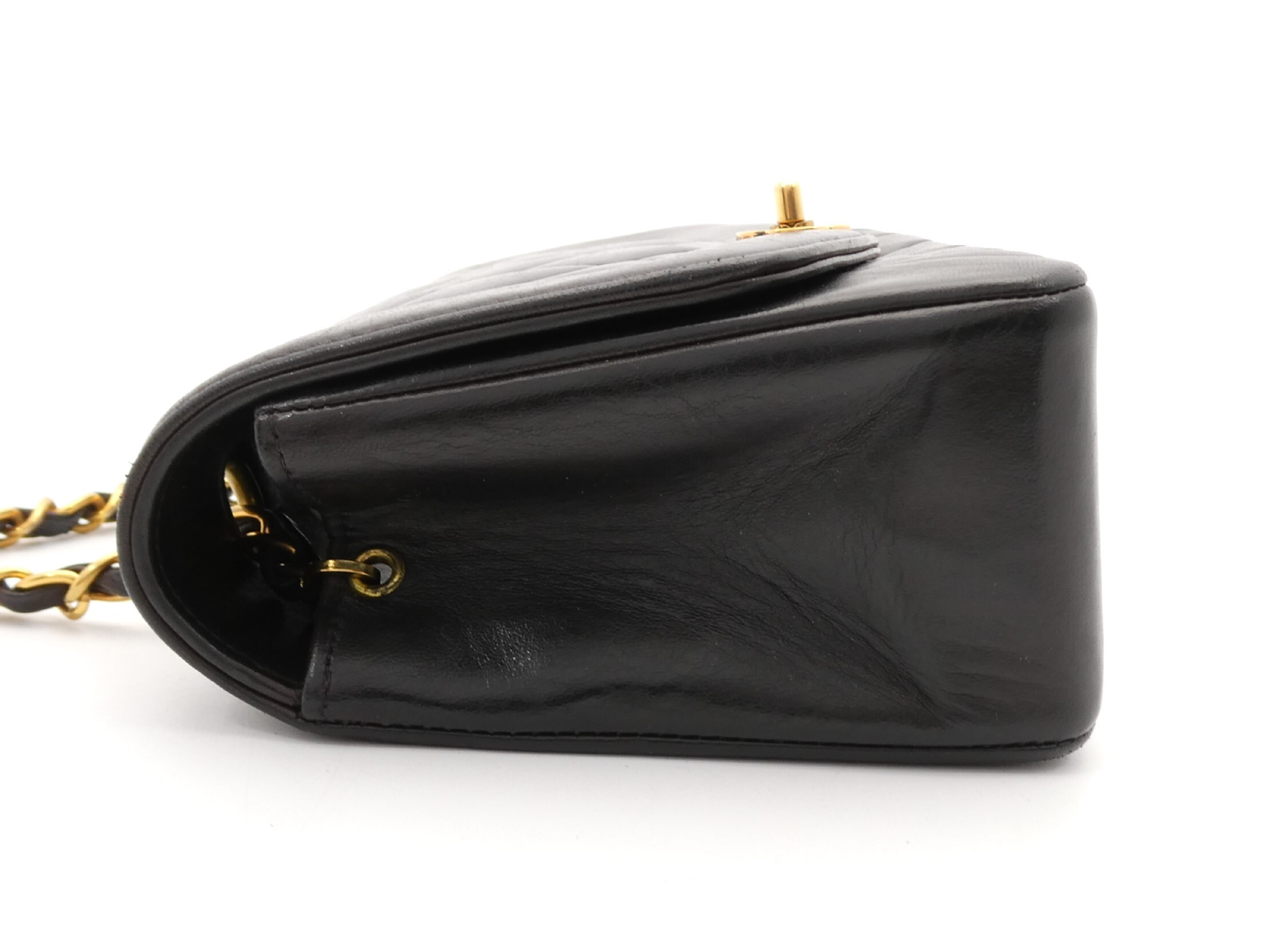Diana Matelassé Coco Mark Turnlock Chain Shoulder Bag — view 3