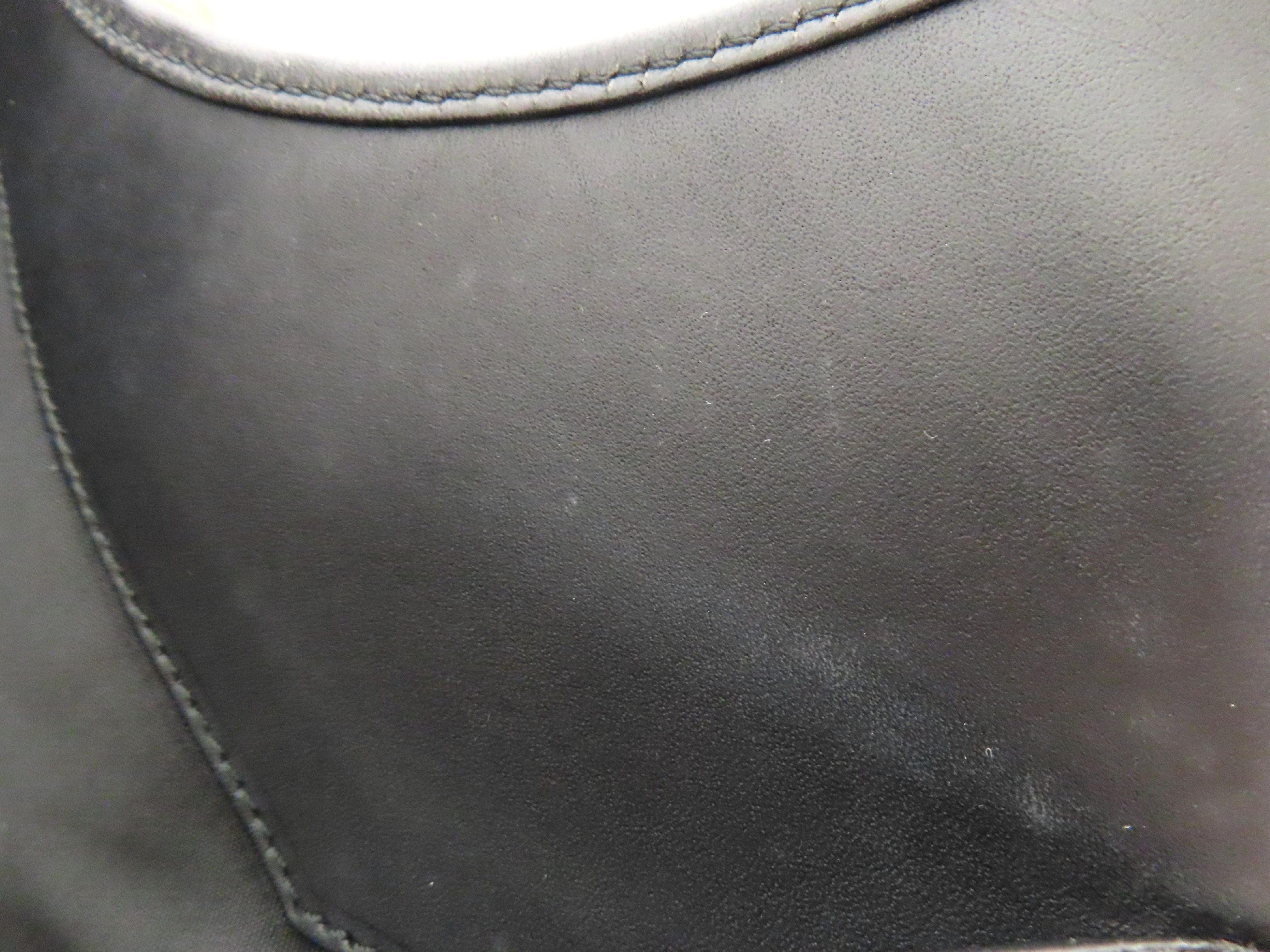 Jackie Gucci GG Canvas Jackie Canvas x Leather Handbag Black 0021067 Handbag — view 11