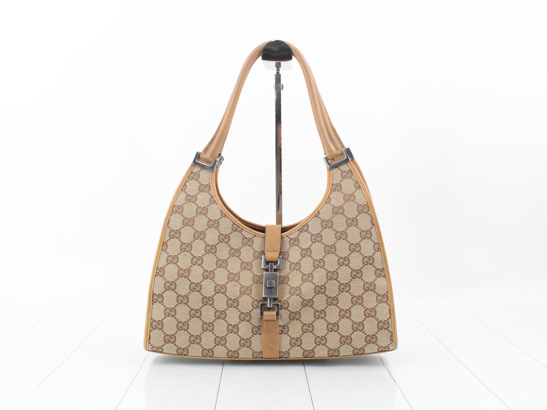 GG Canvas Jackie Tote Bag (Brown)