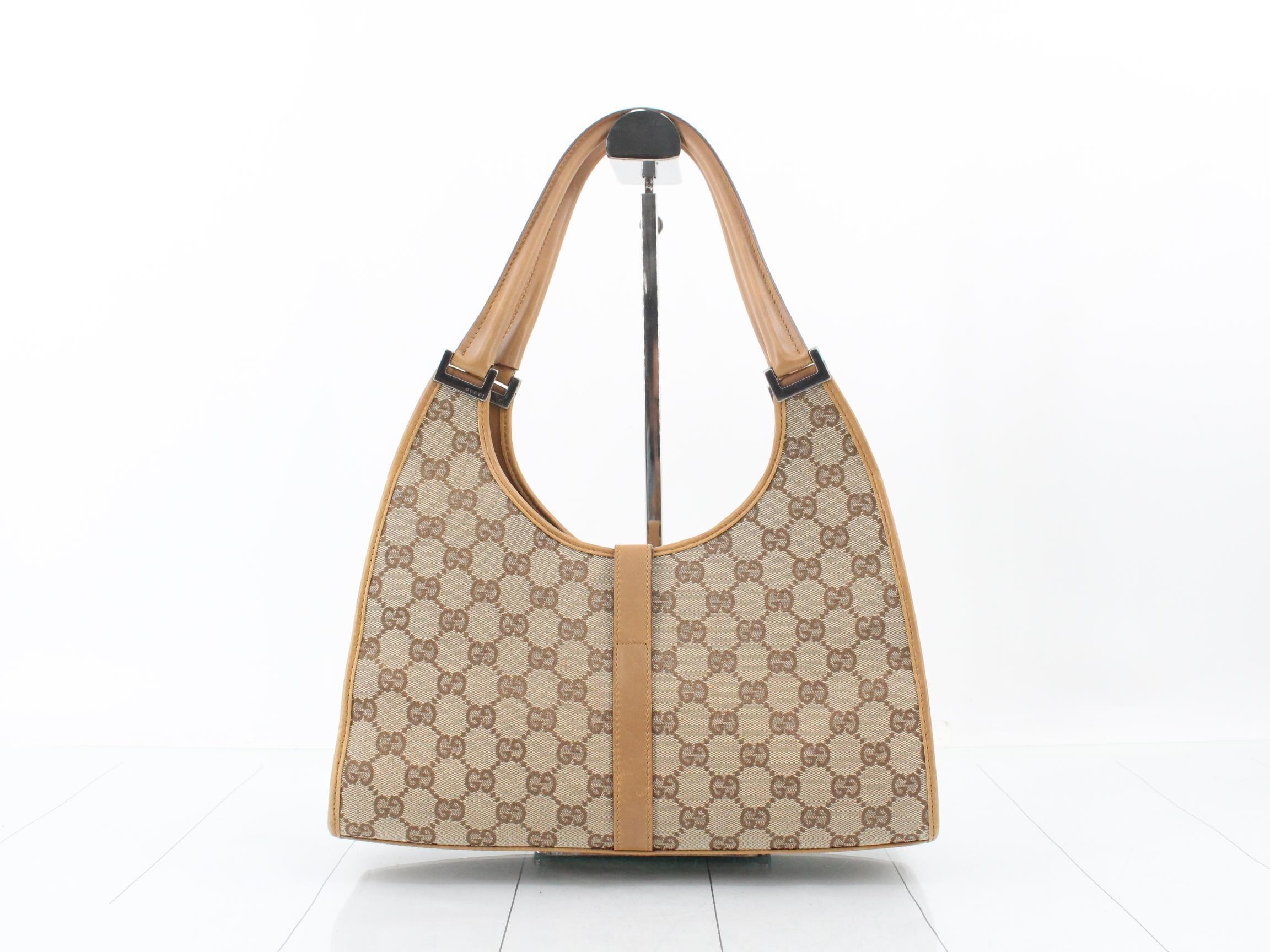 GG Canvas Jackie Tote Bag (Brown) — view 2