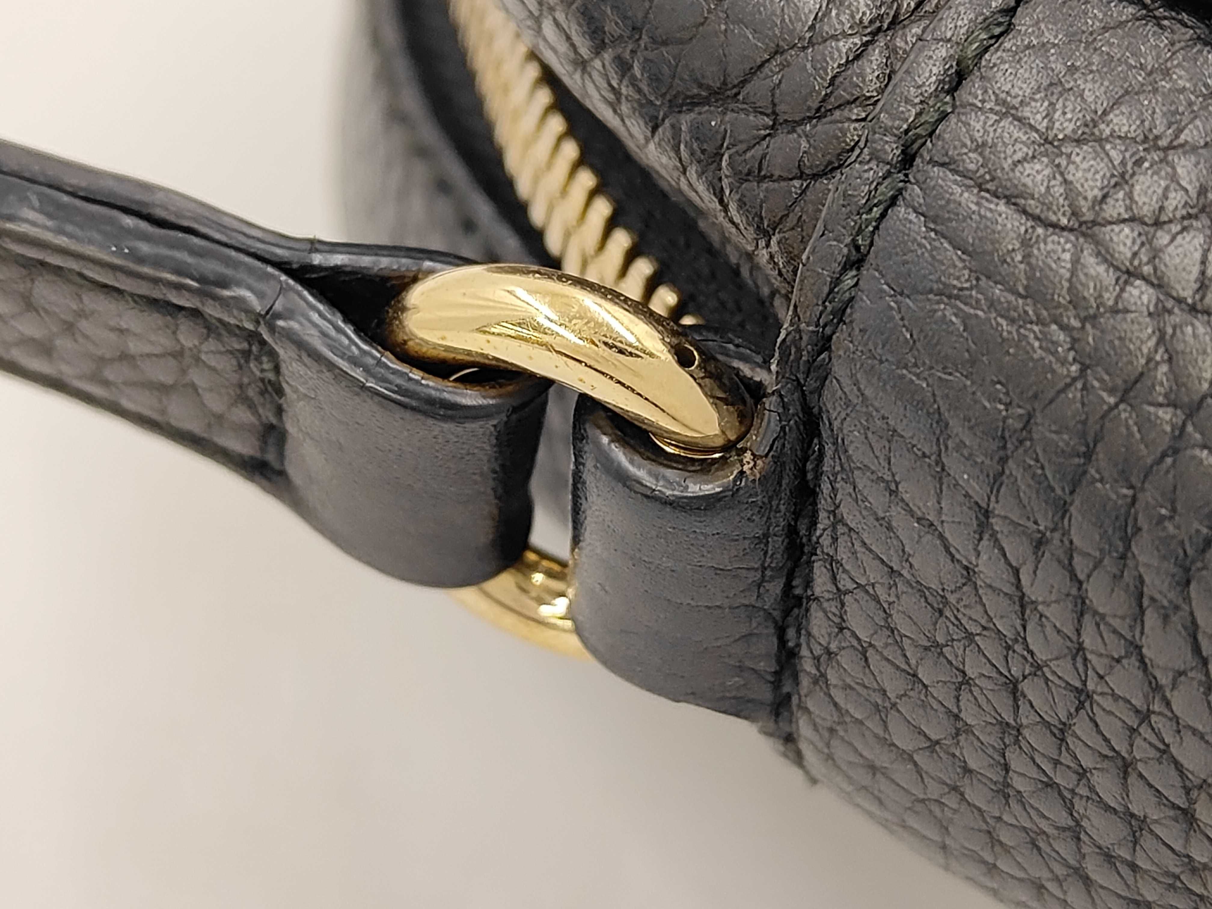 Soho 308364 Leather Shoulder Bag, Black — view 3