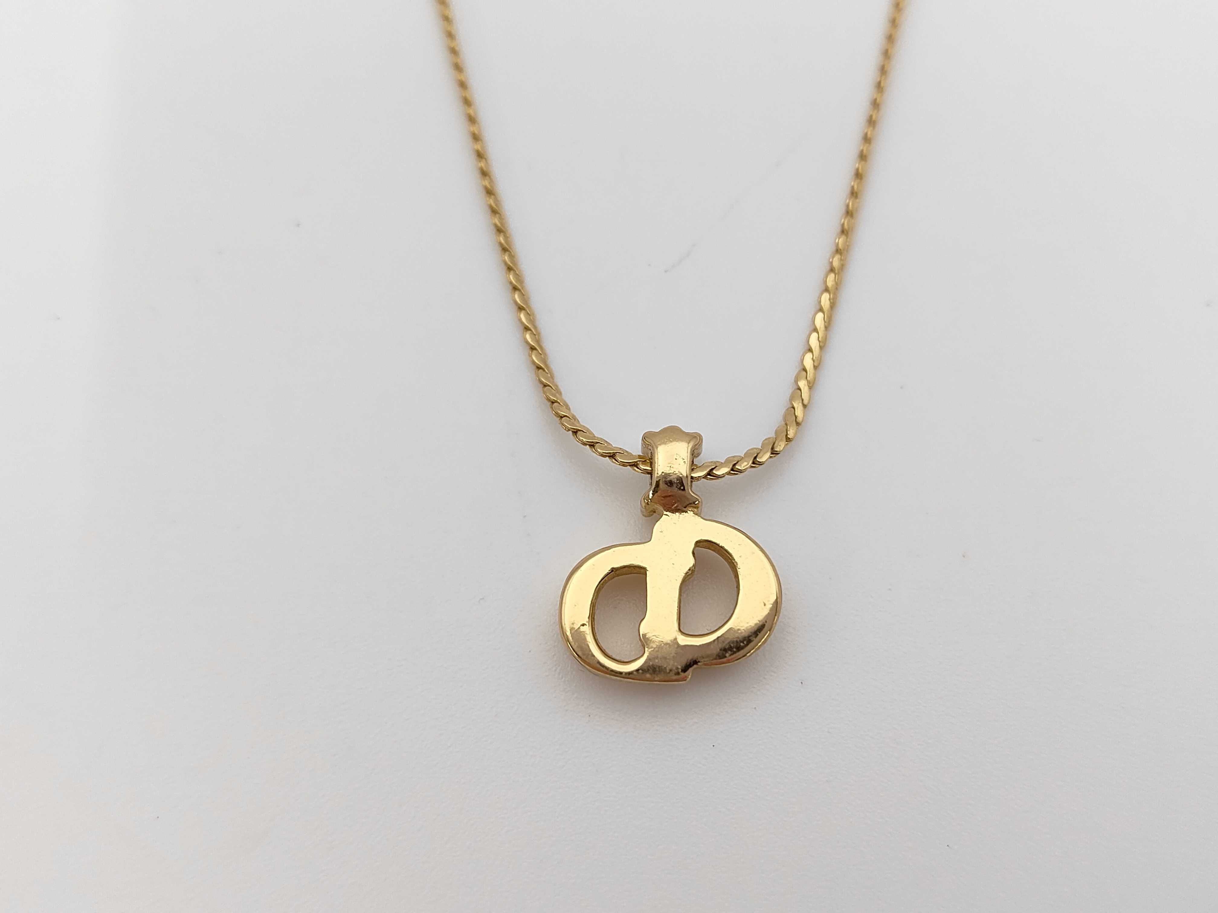 CD motif gold ring — view 3