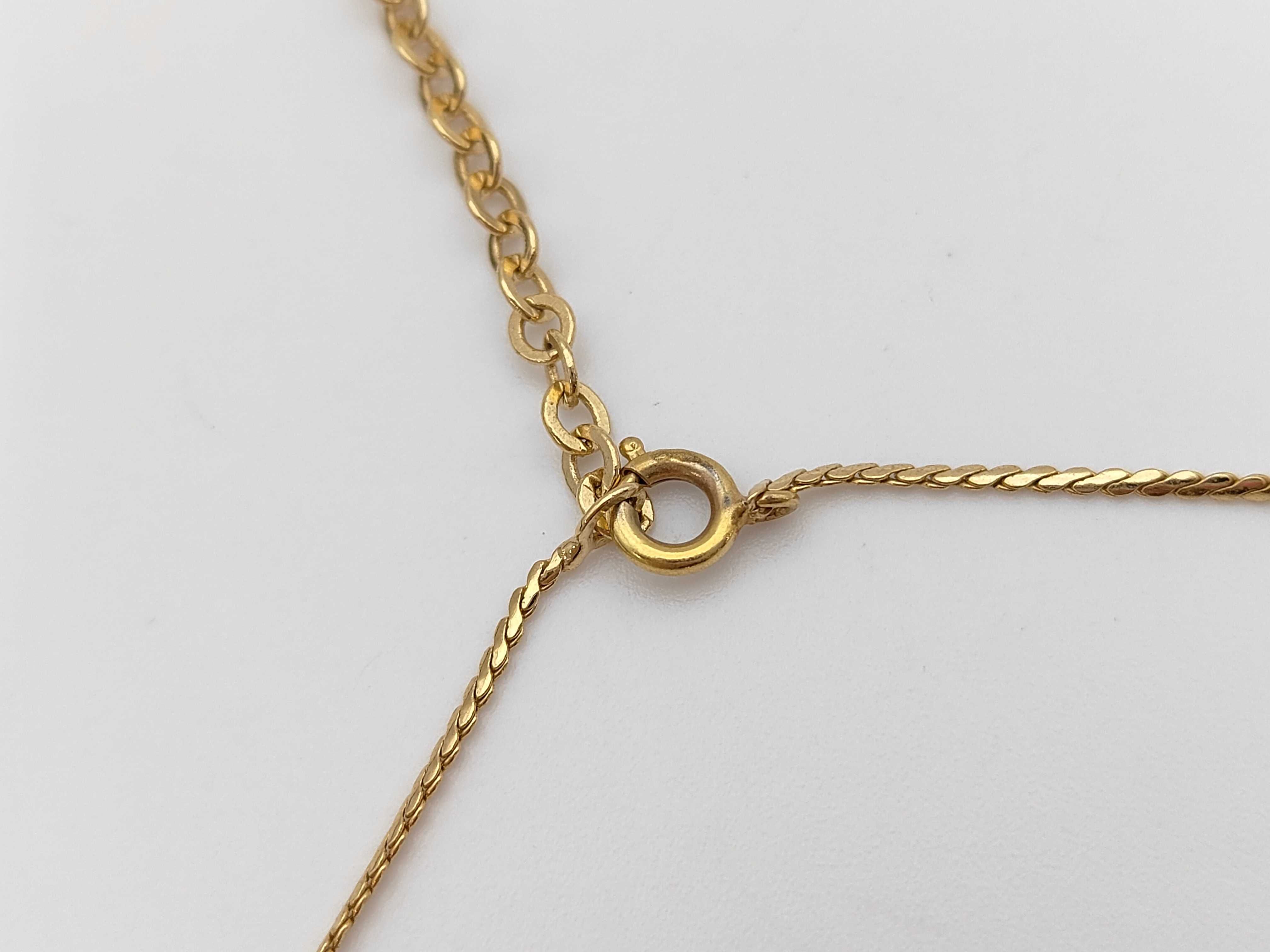 CD motif gold ring — view 5