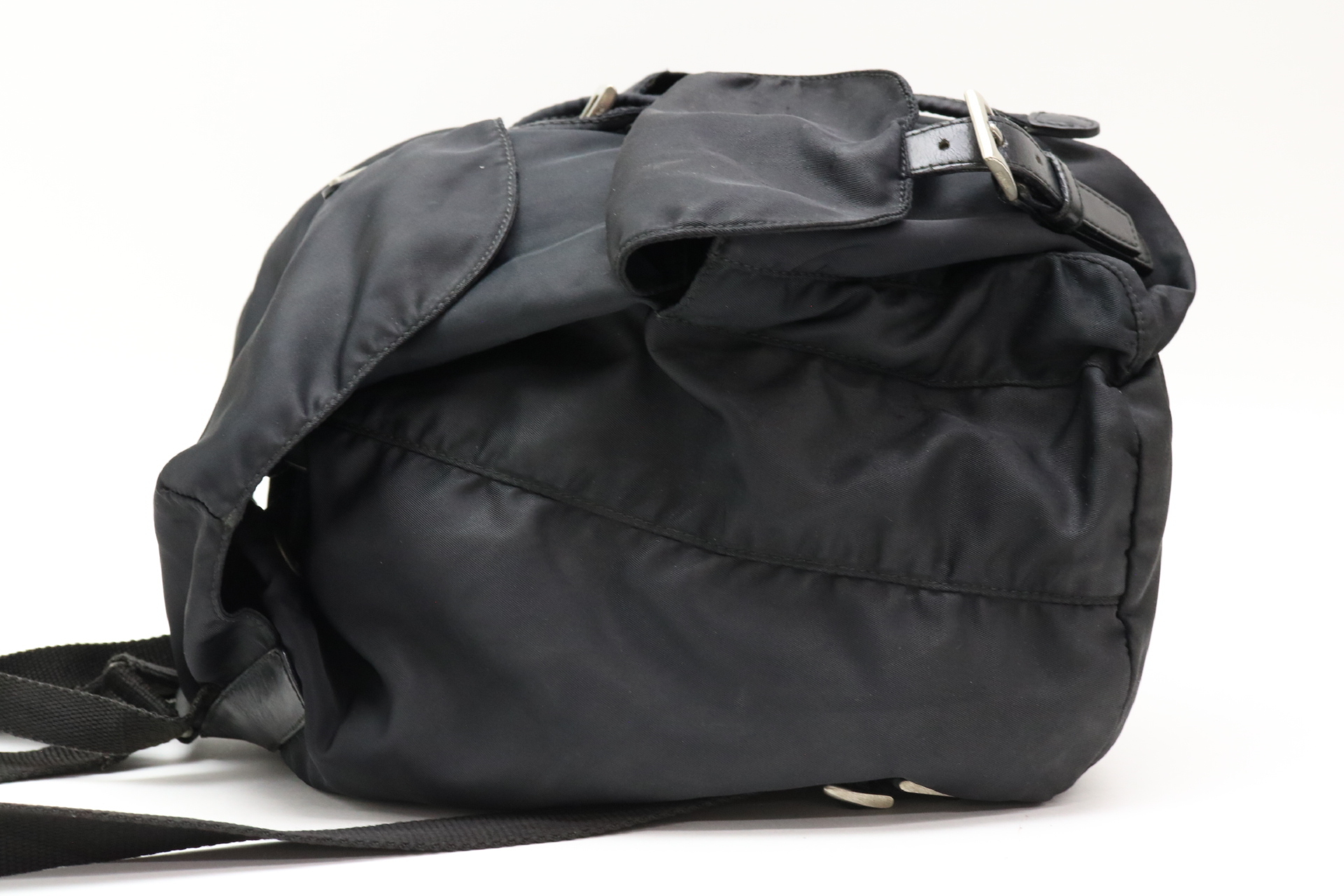 Nylon Triangle Logo Backpack — view 3