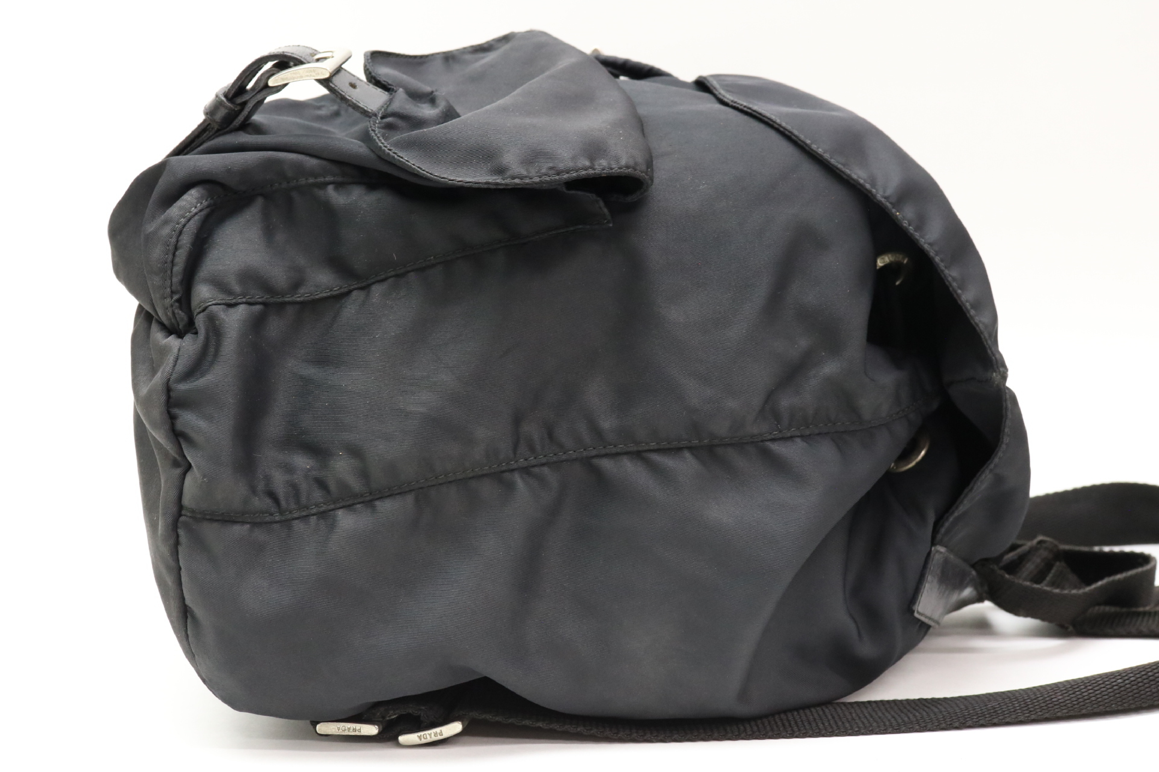Nylon Triangle Logo Backpack — view 4