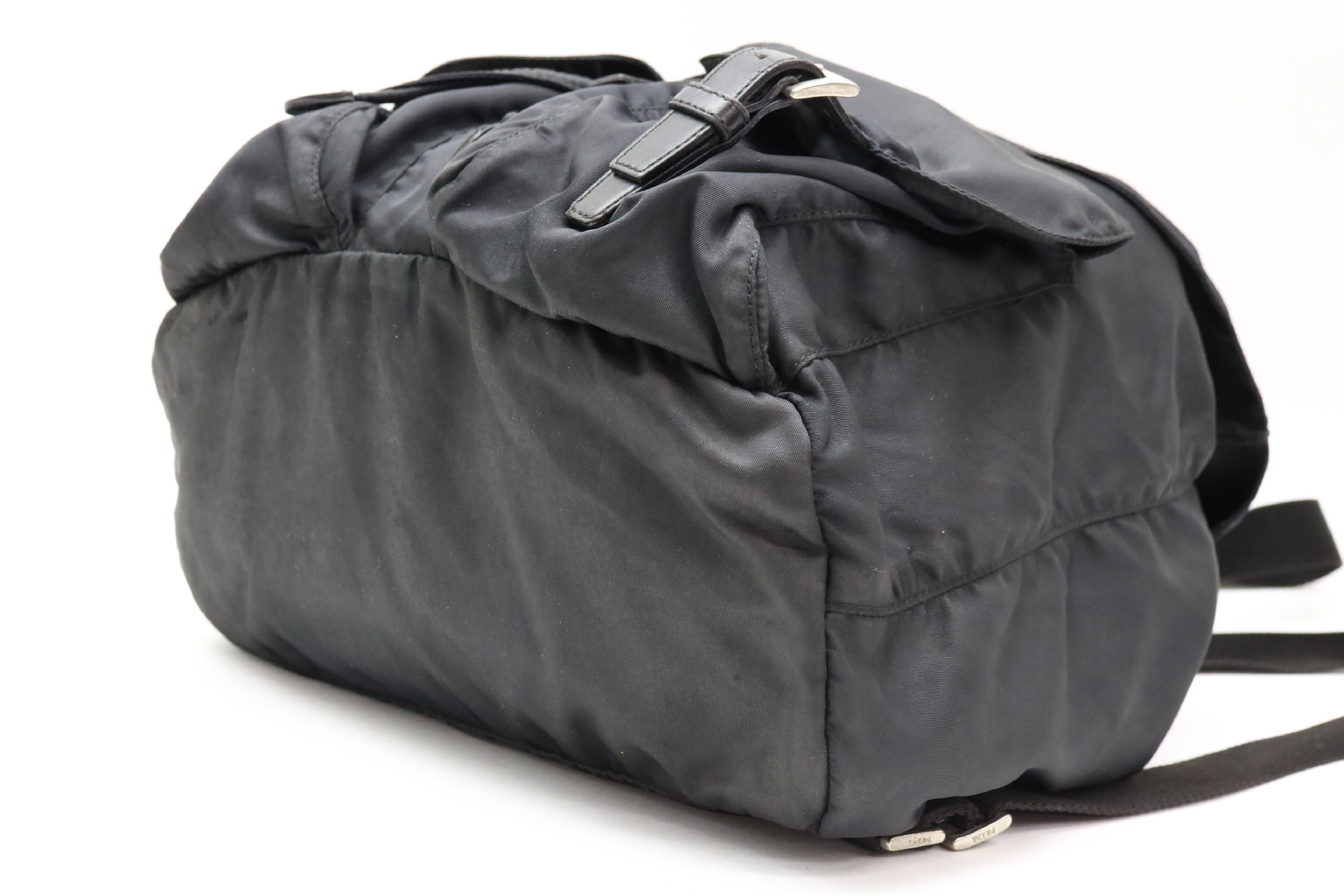 Nylon Triangle Logo Backpack — view 5