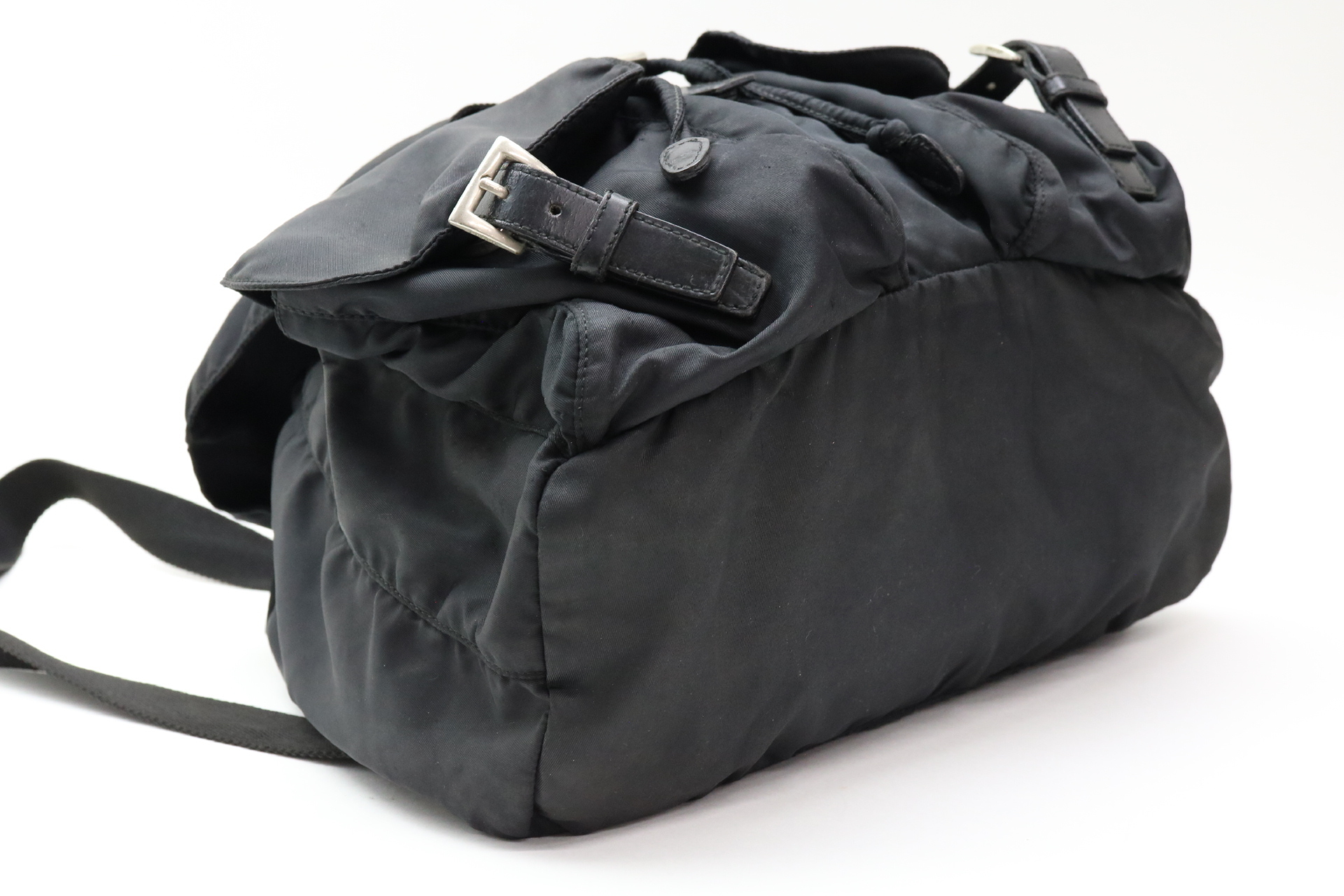 Nylon Triangle Logo Backpack — view 6