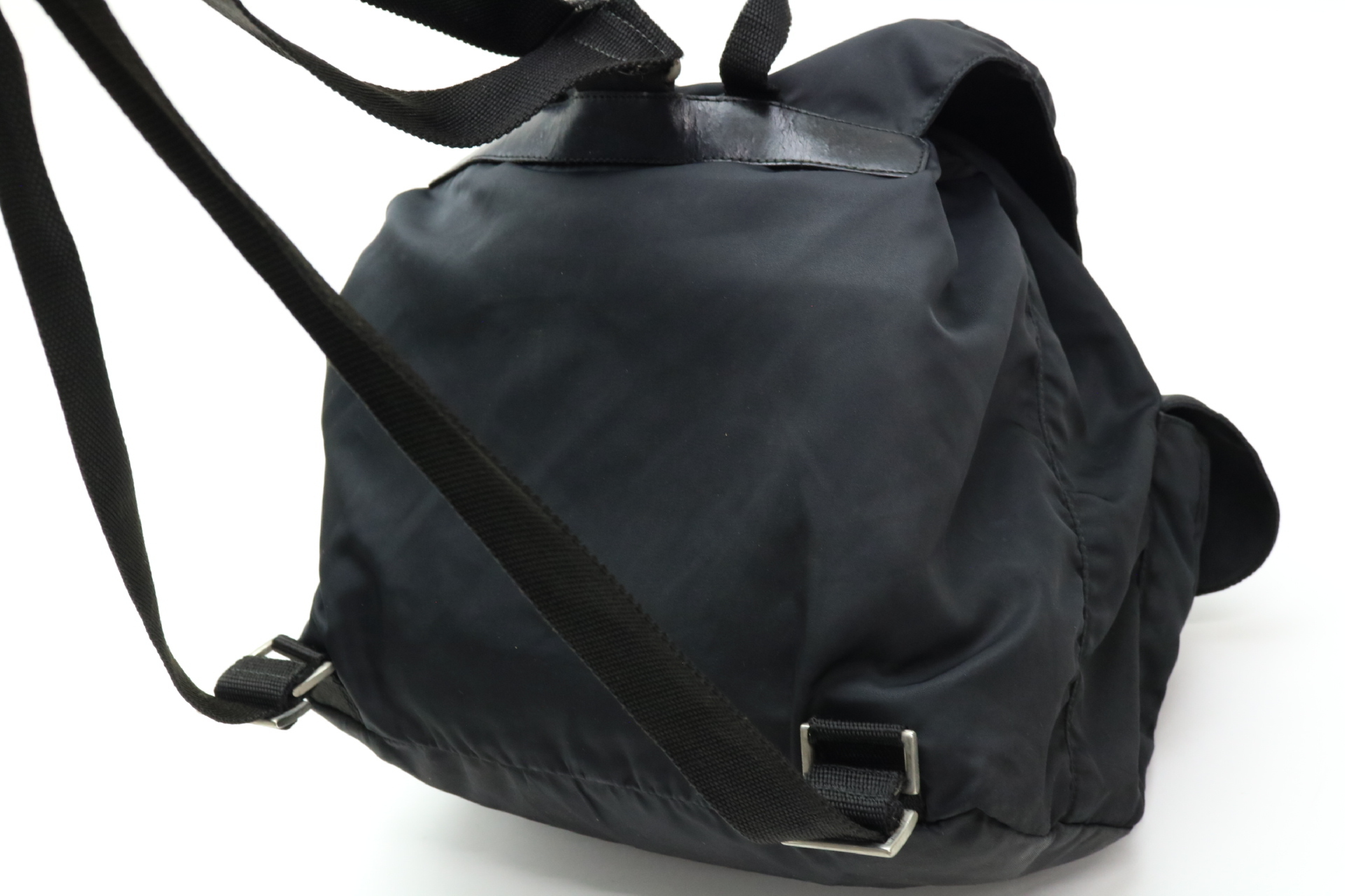 Nylon Triangle Logo Backpack — view 8