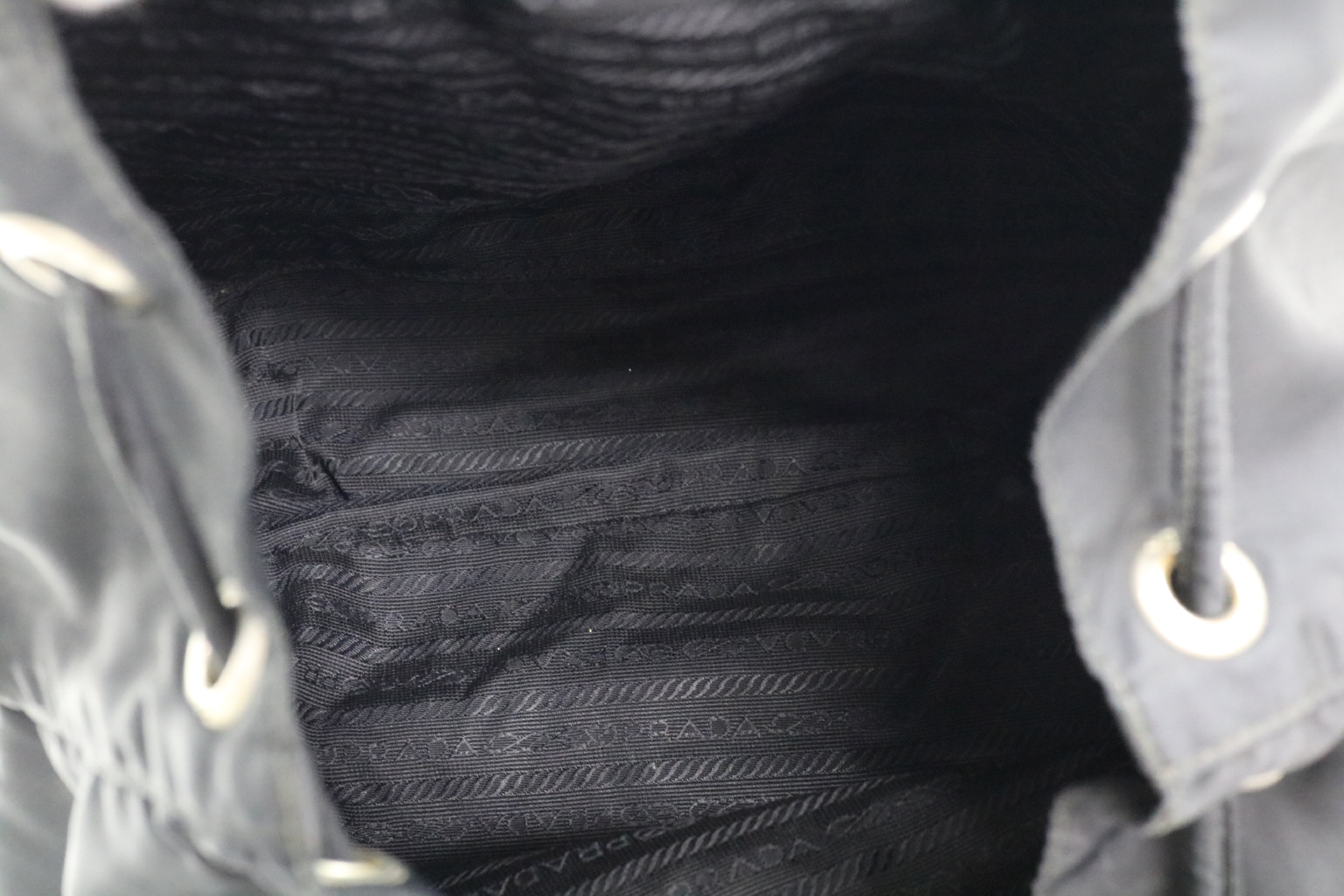 Nylon Triangle Logo Backpack — view 9