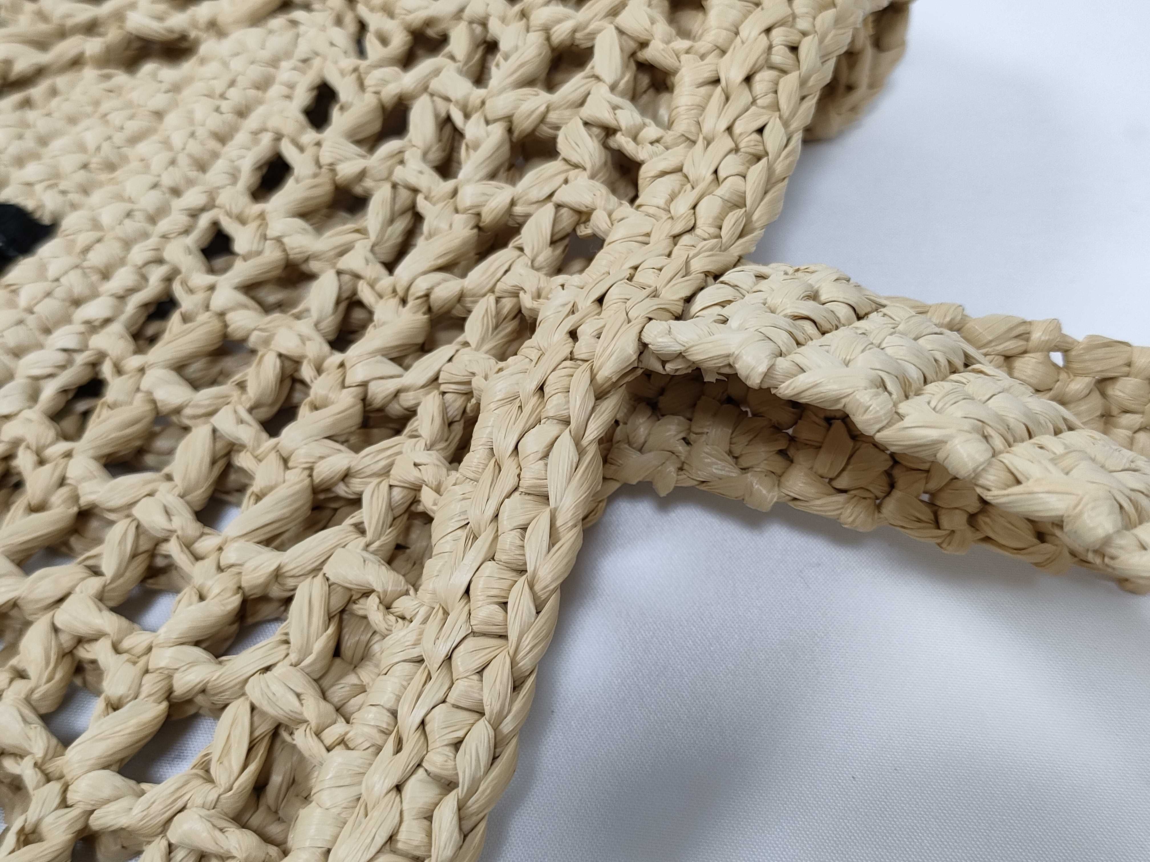 DU- Raffia Tote Bag Beige 1BG393 Tote Bag — view 12