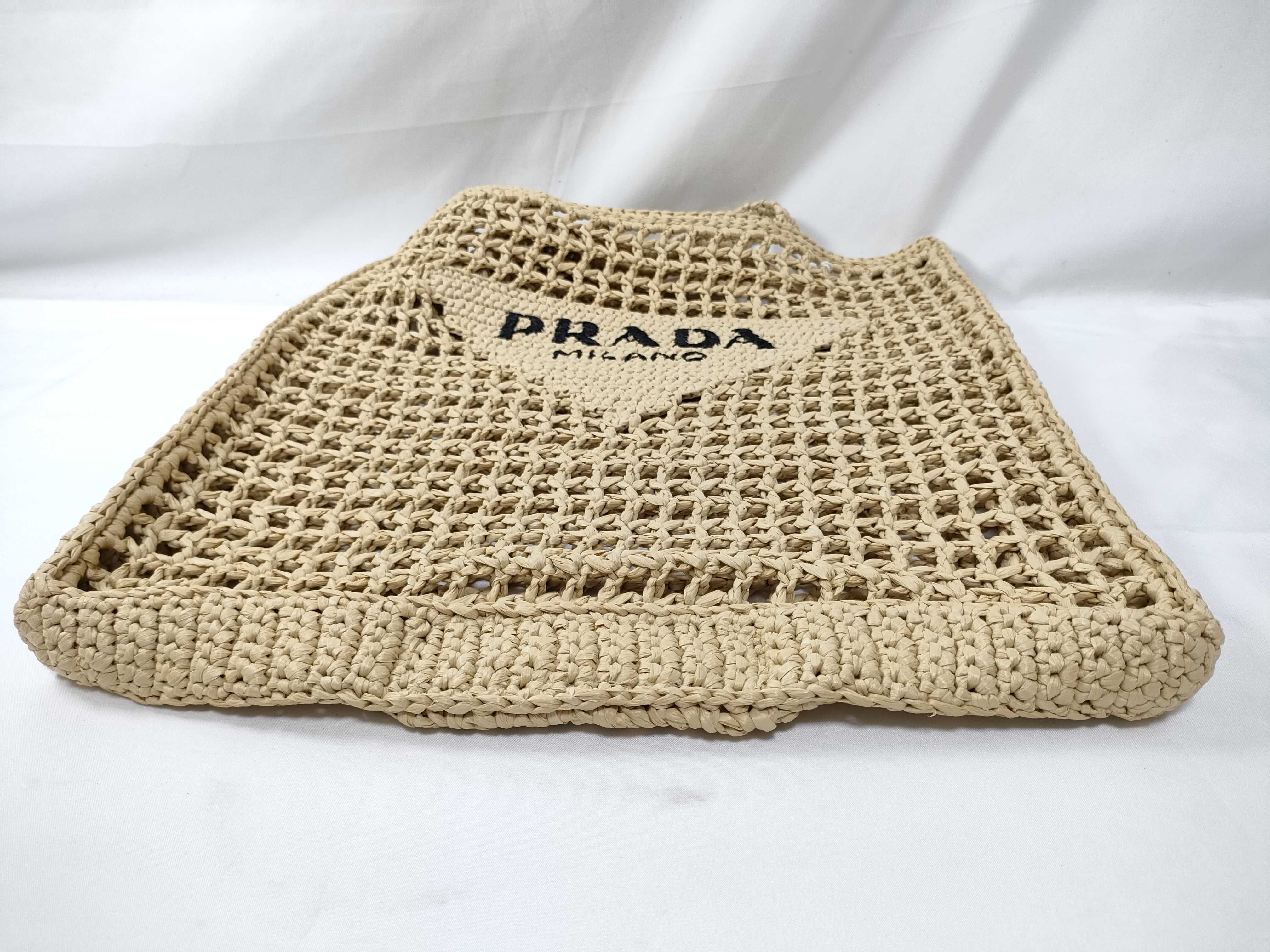 DU- Raffia Tote Bag Beige 1BG393 Tote Bag — view 3